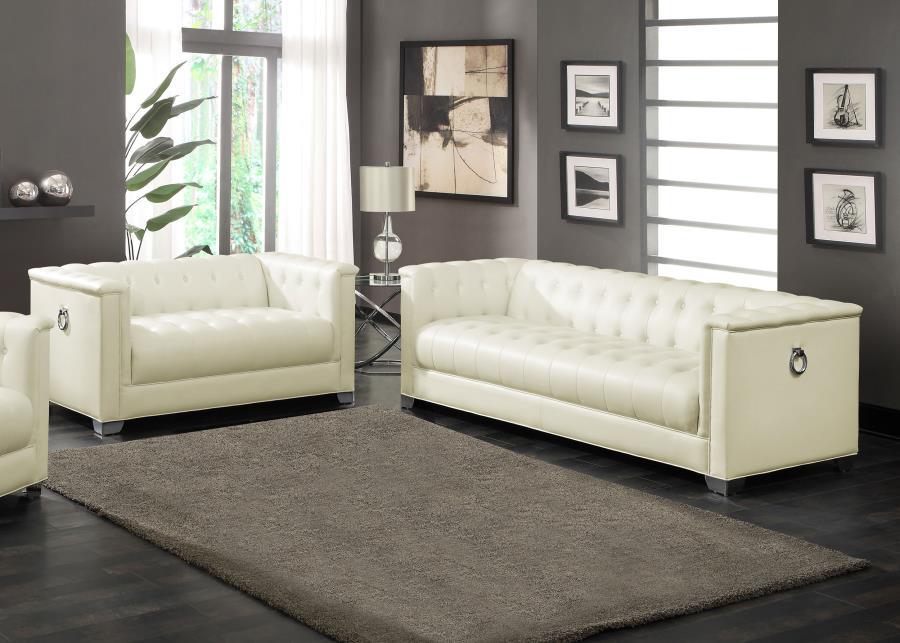 Coaster Fine Furniture Chaviano - Upholstered Track Arm Sofa Set | Meri Furniture
