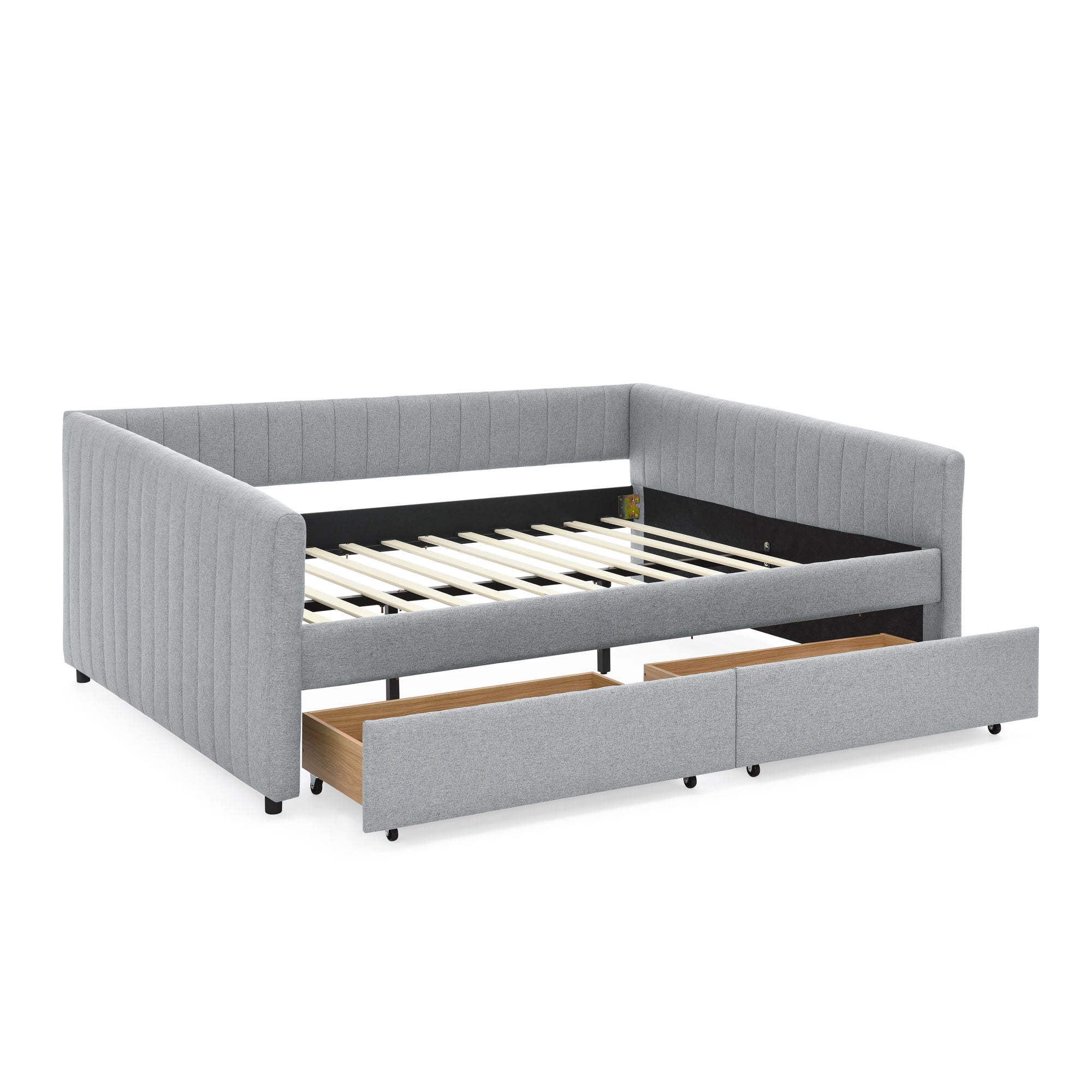 Upholstered Queen Daybed With 2 Drawers