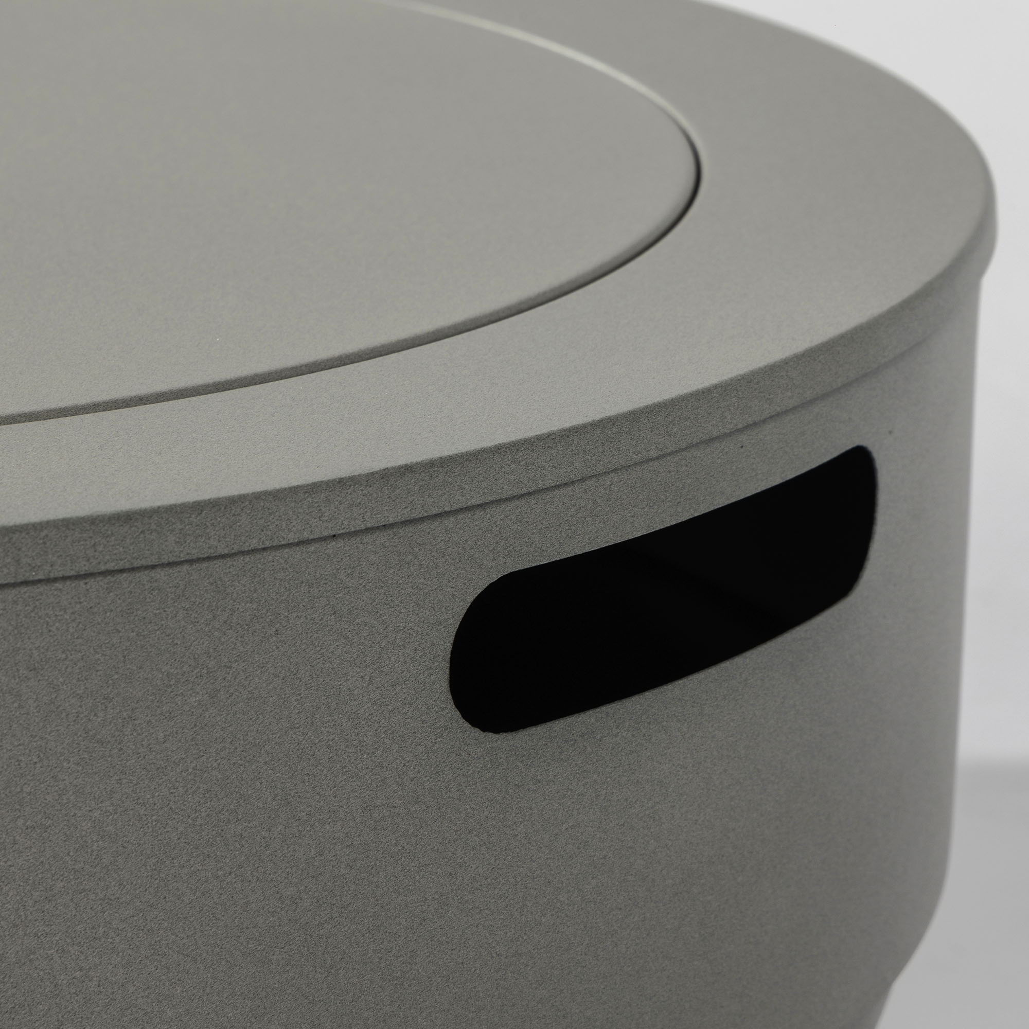 23" Propane Gas Fire Pit Bowl, 40000 Btu Round Steel Fire Pit For Outside Patio Deck Garden Backyard - Gray