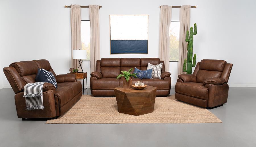 Coaster Fine Furniture Ellington - Upholstered Padded Arm Sofa Set | Meri Furniture