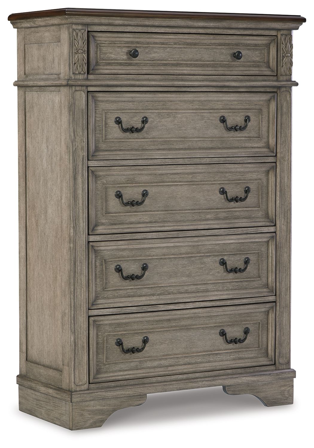 Signature Design by Ashley® Lodenbay - Antique Gray - Five Drawer Chest | Meri Furniture