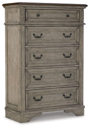 Signature Design by Ashley® Lodenbay - Antique Gray - Five Drawer Chest | Meri Furniture