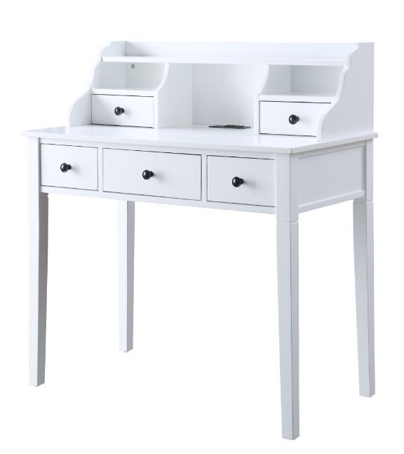 ACME Agia - Desk - White Finish | Meri Furniture