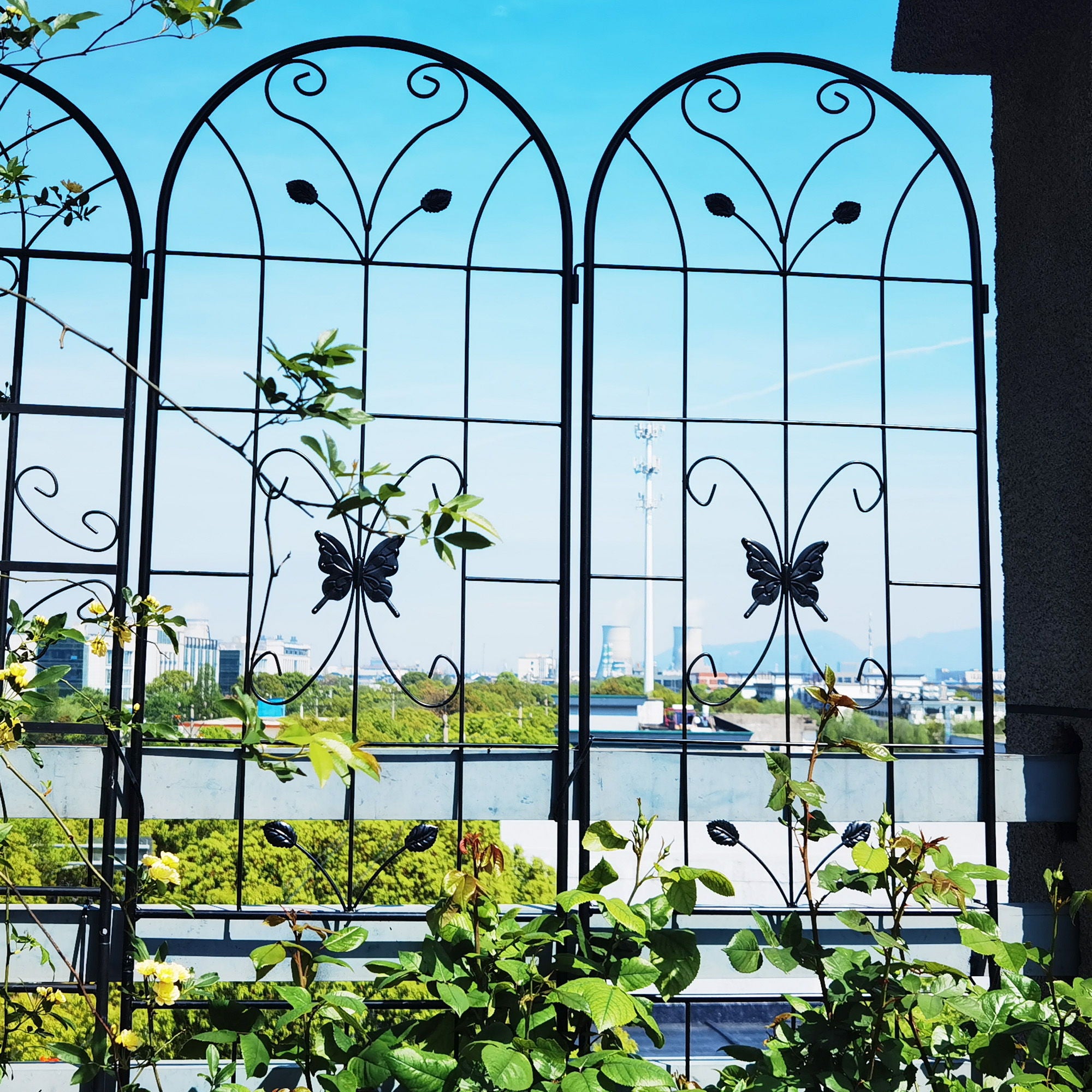 Garden Metal Trellis Rustproof Trellis For Climbing Plants Outdoor Flower Support