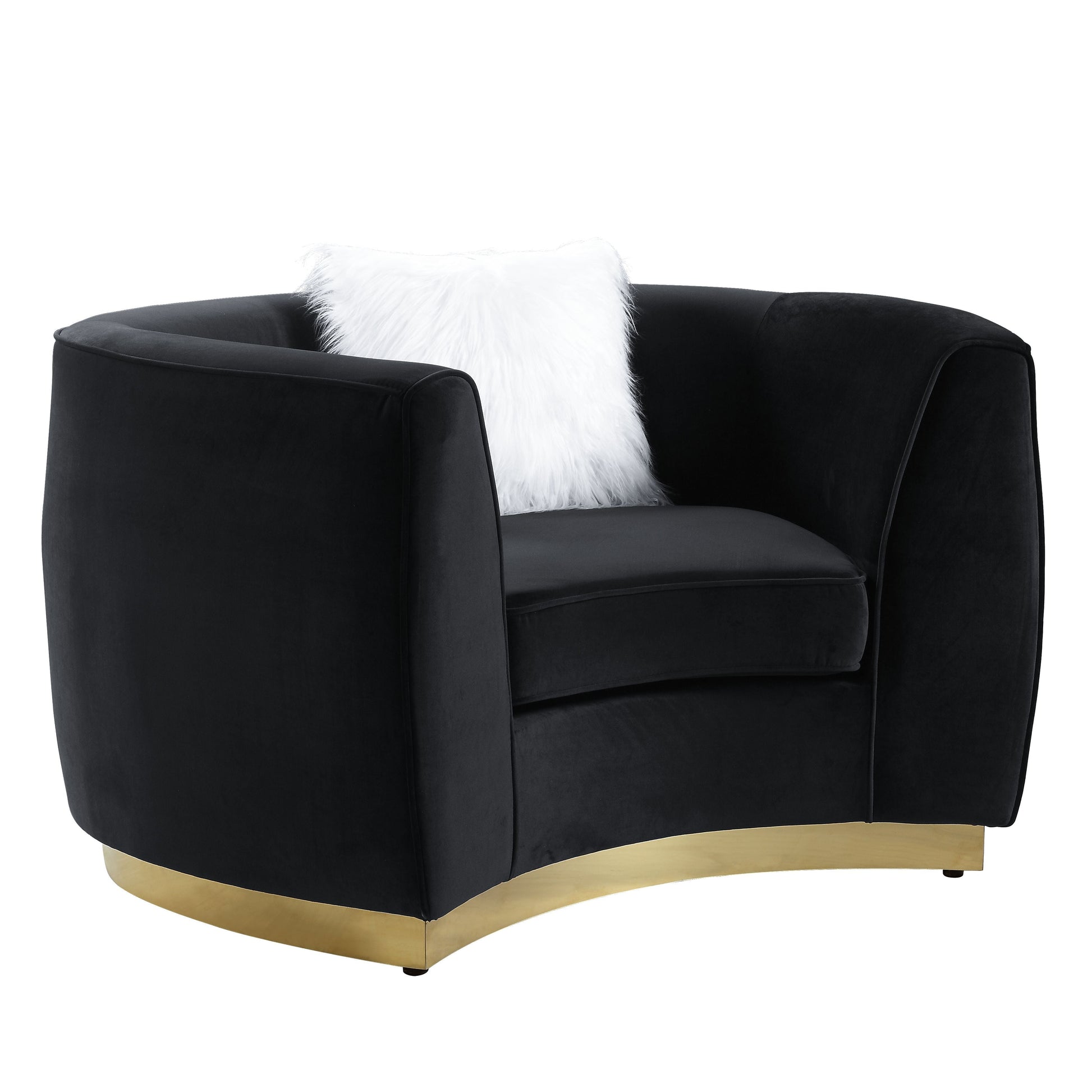 ACME Achelle - Chair - Black Velvet | Meri Furniture