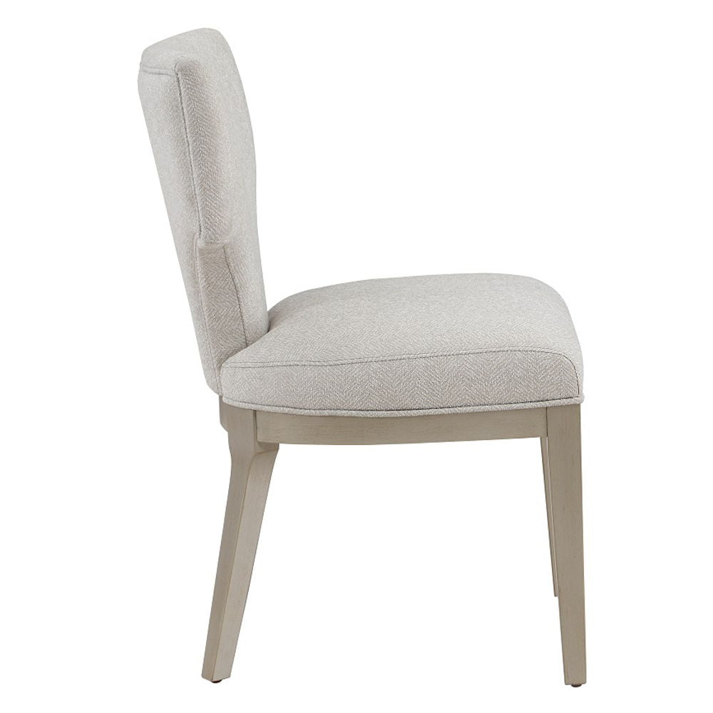 Kasa - Side Chair Set of 2) - Linen & Champagne