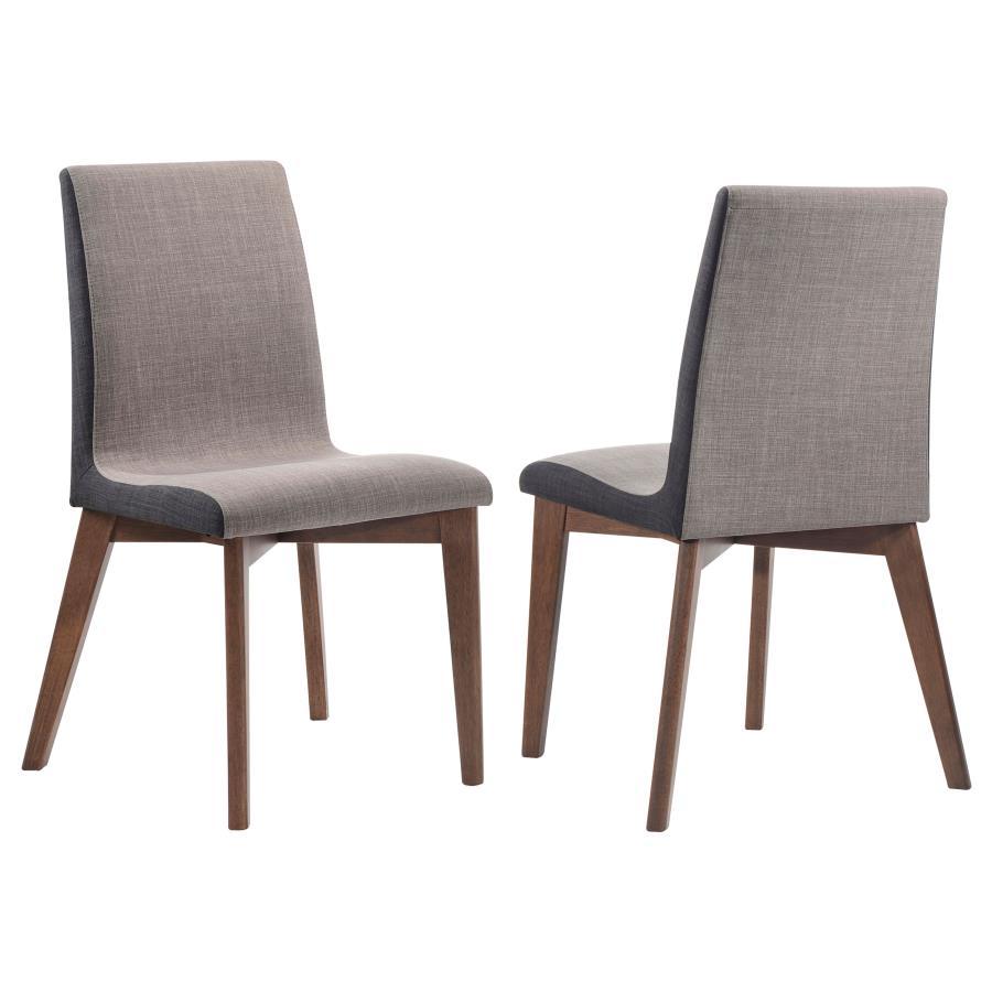 Coaster Fine Furniture Redbridge - Upholstered Dining Side Chair (Set of 2) - Natural Walnut | Meri Furniture