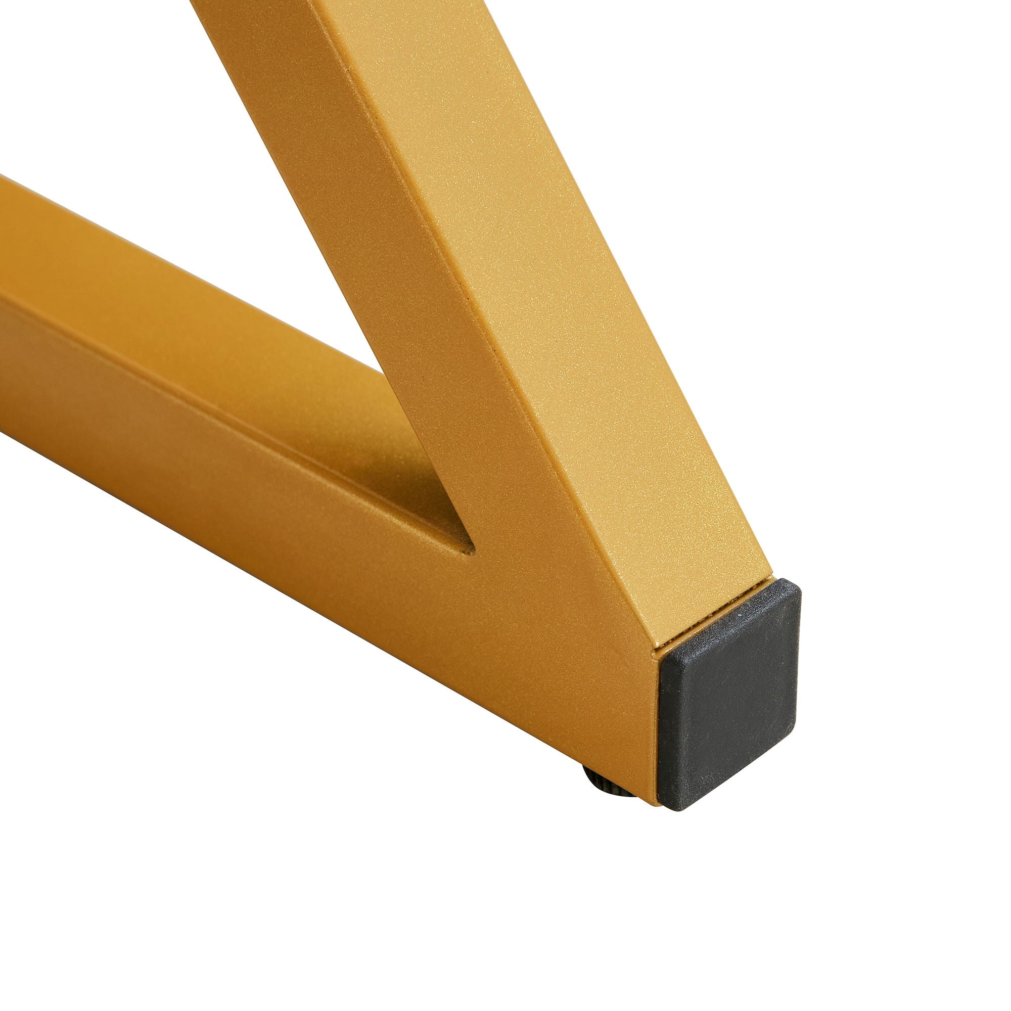 Modern Rock Slab Coffee Table With Metal Legs