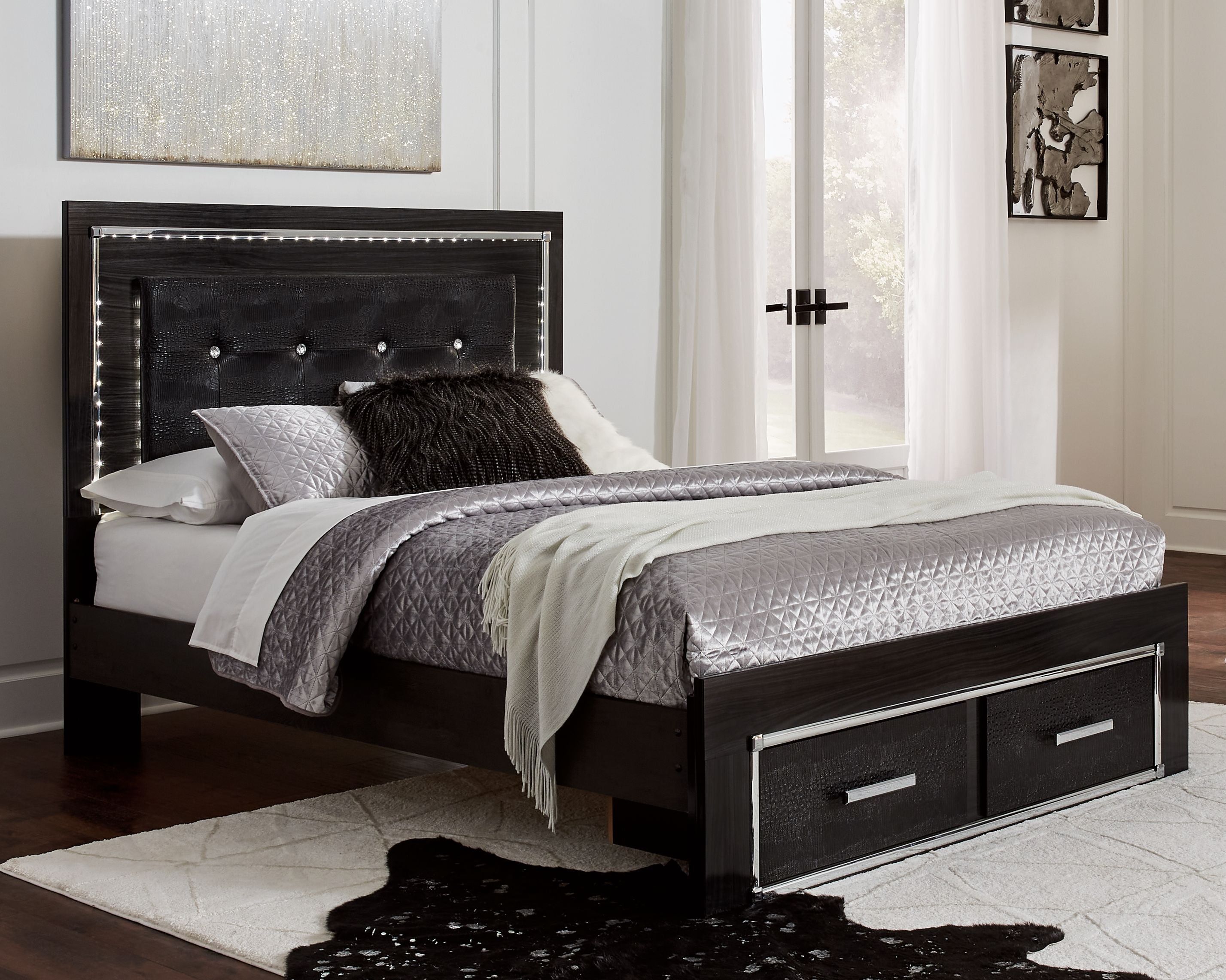 Signature Design by Ashley® Kaydell - Storage Bed With Roll Slats | Meri Furniture