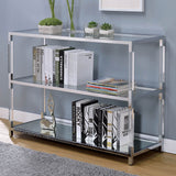 Ludvig - Sofa Table - Chrome / Clear