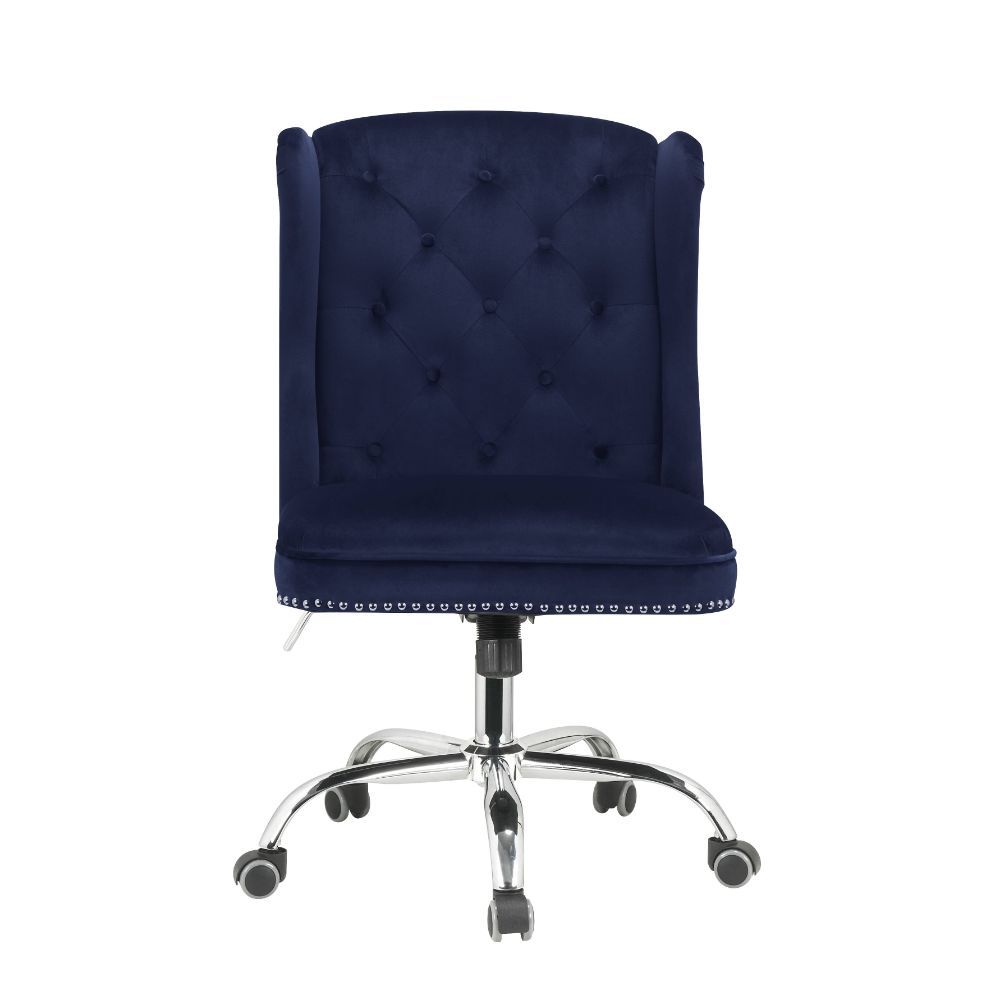 ACME Jamesia - Office Chair - Midnight Blue Velvet | Meri Furniture