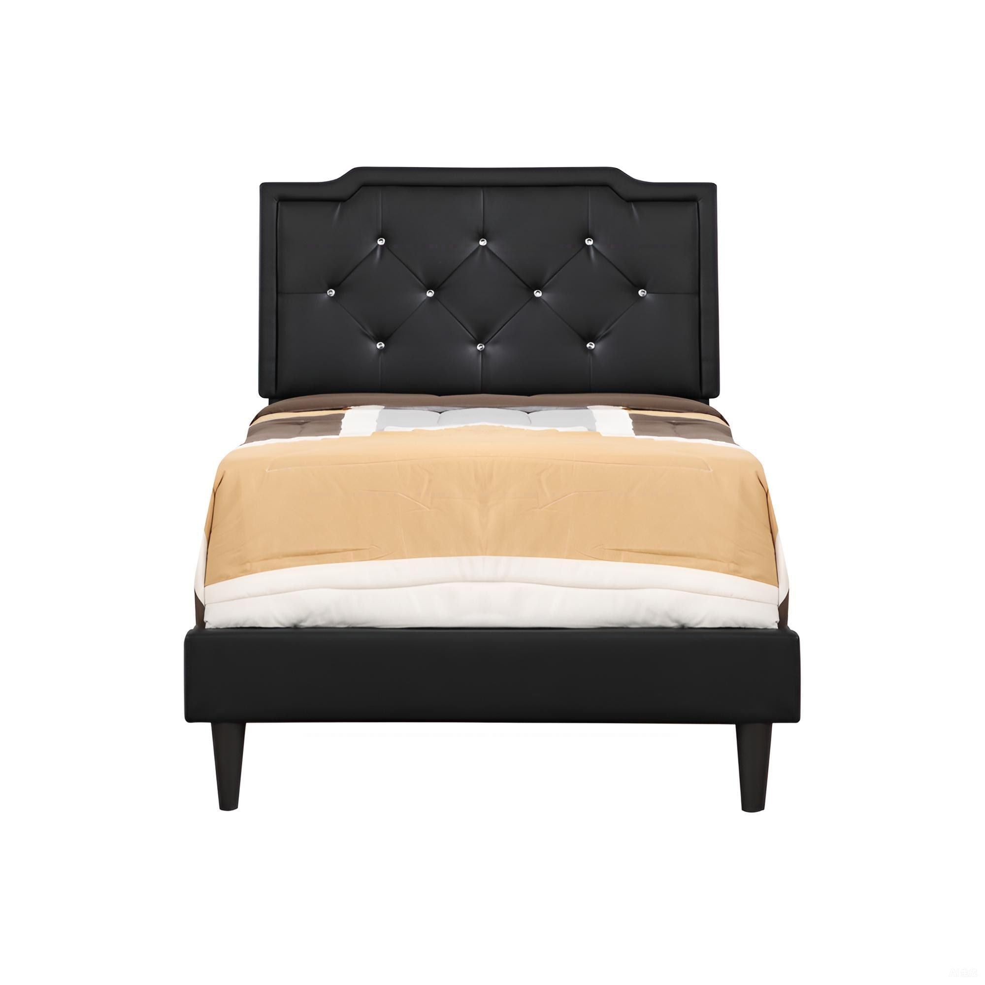 Button Tufted Bed Charming For Cozy Spaces