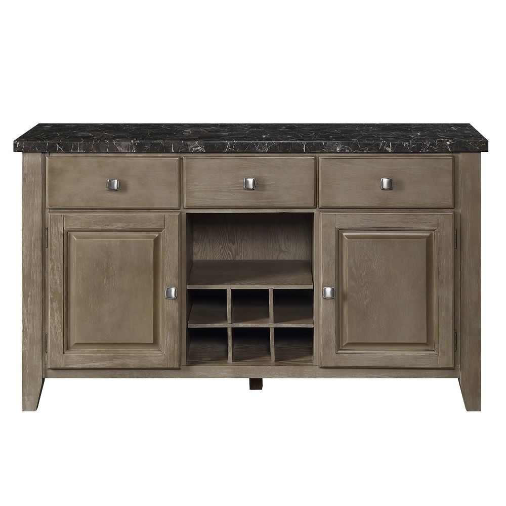 Charnell - Server - Marble Top & Oak