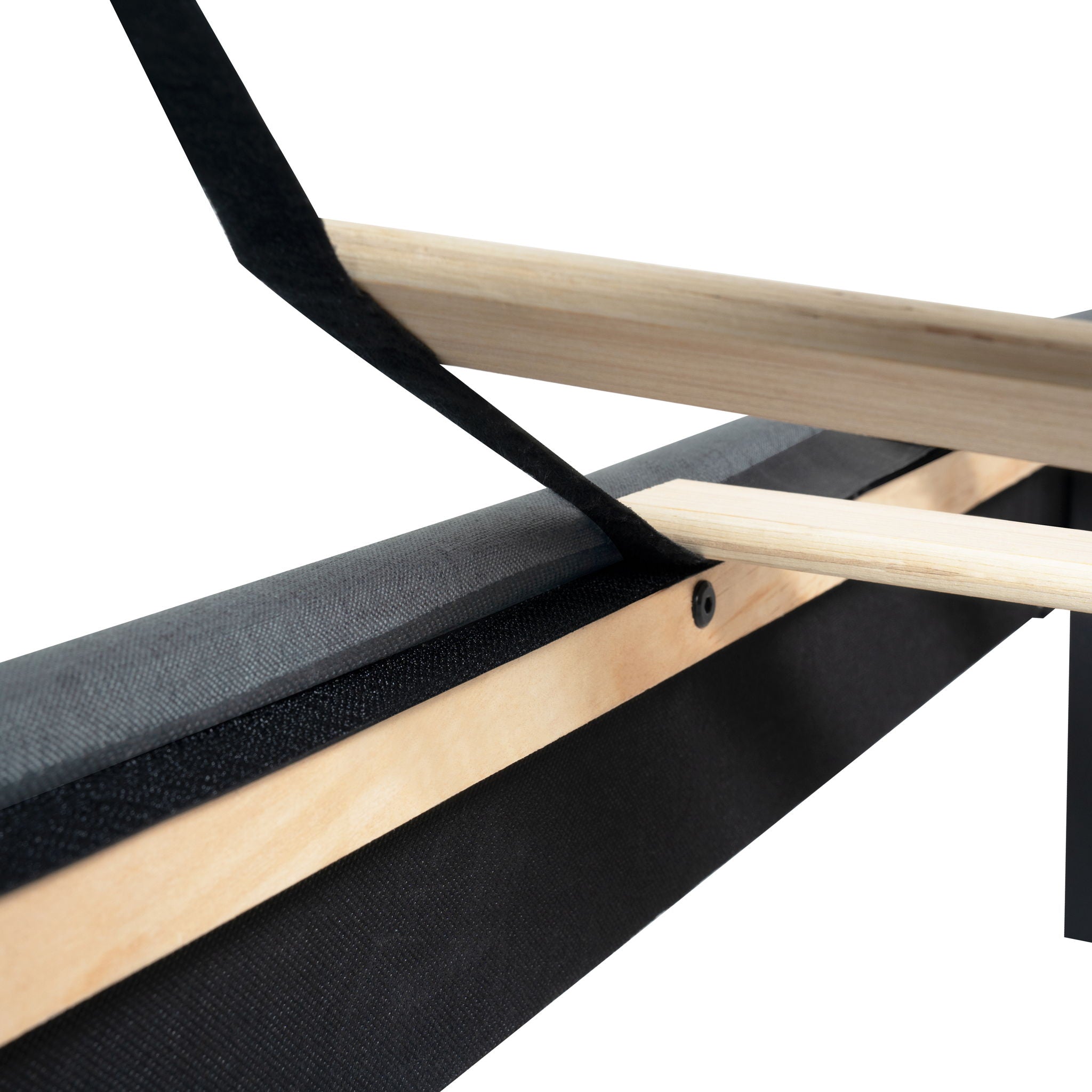 Queen Size Upholstered Platform Bed Frame With Button Tufted Linen Fabric Headboard - Dark Gray