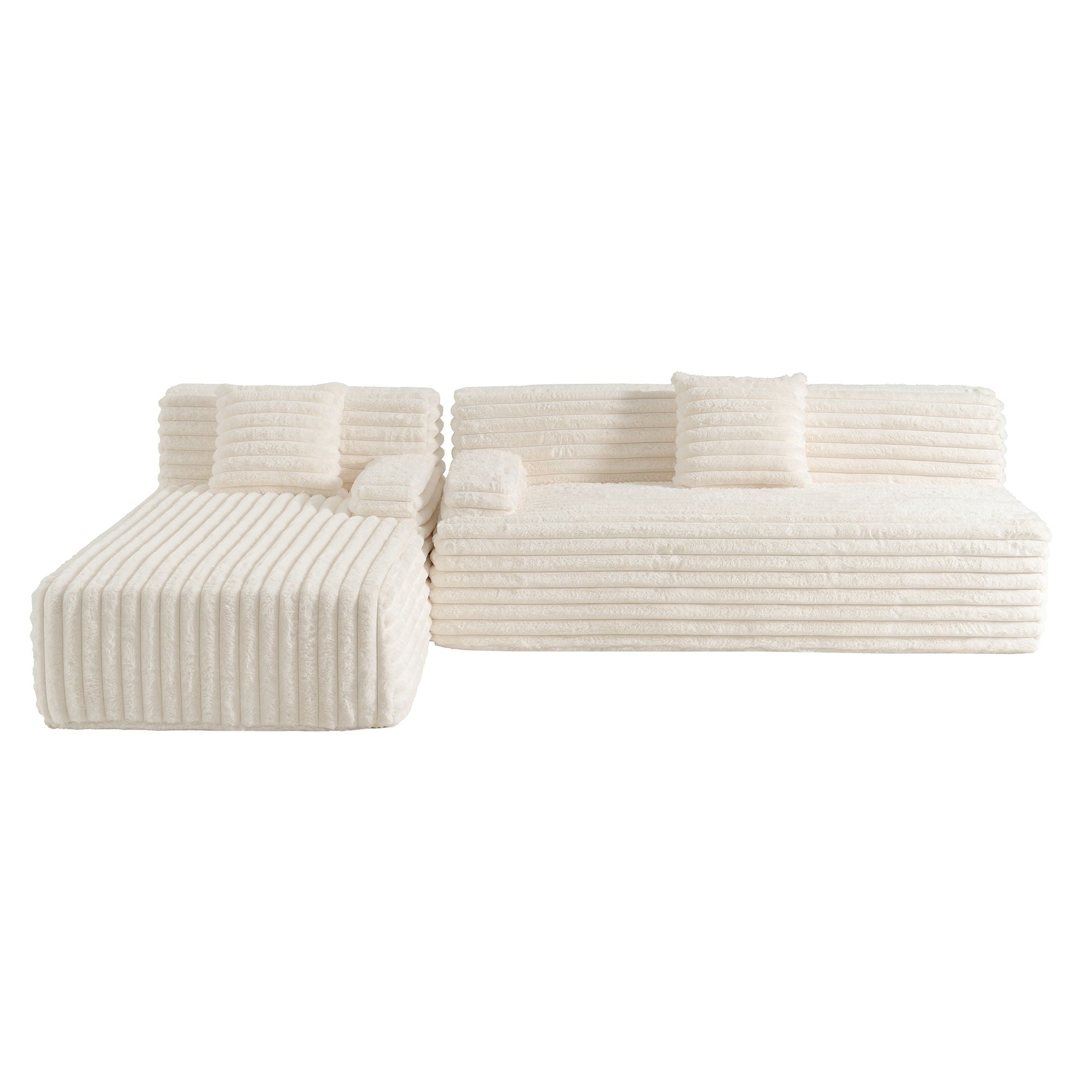 Cloud Sectional Sofa Upholstered Couch Free Combined Sofa