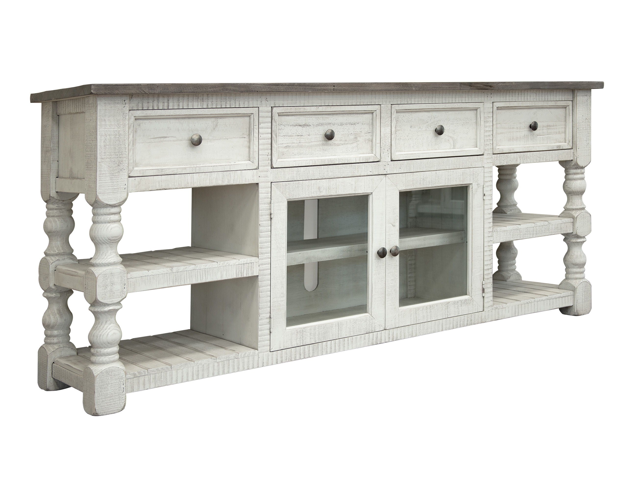 International Furniture Direct Stone - TV Stand with Drawers | Meri Furniture