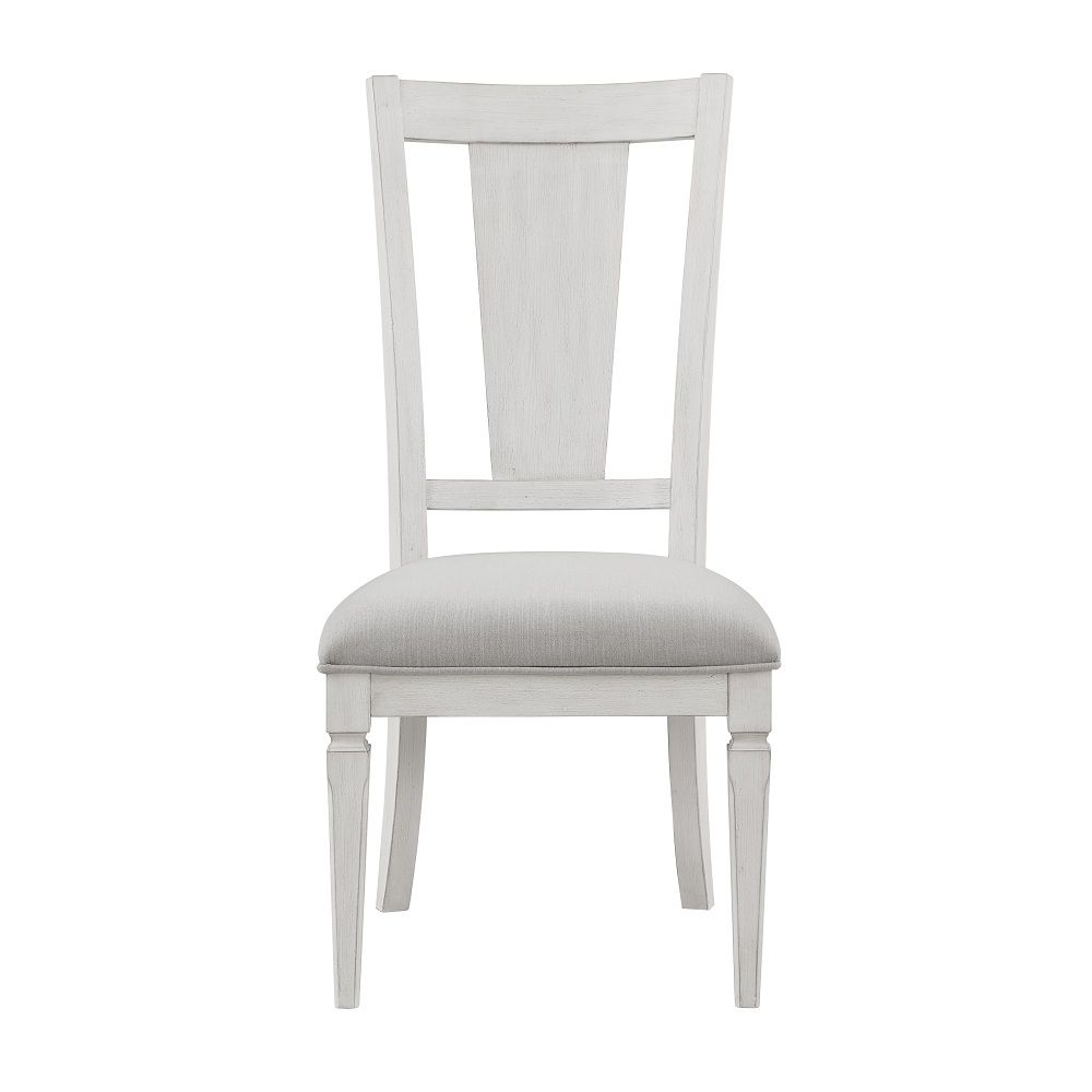 ACME Katia - Side Chair (Set of 2) - Light Gray & Weathered White | Meri Furniture