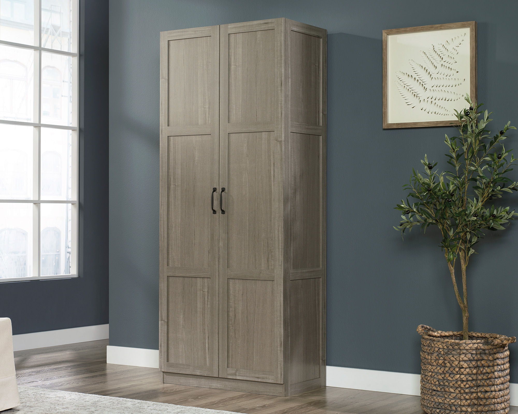 Storage Cabinet in Silver Sycamore