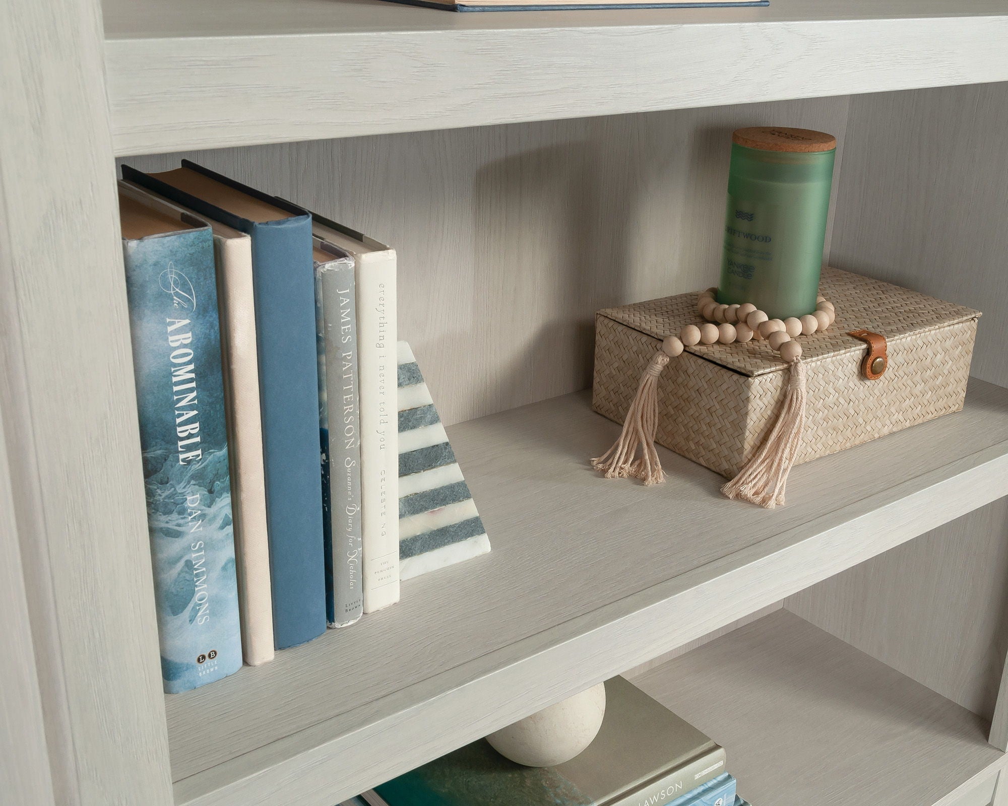 5-Shelf Display Bookcase in Glacier Oak