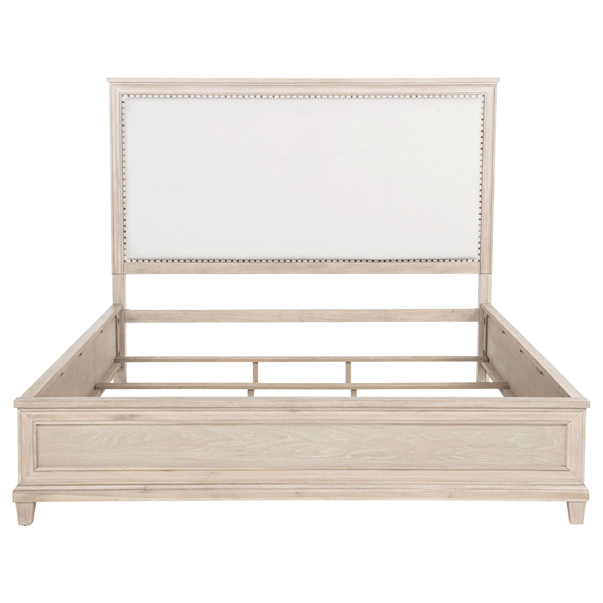 Pembroke 66-inch Eastern King Panel Bed Washed Oak