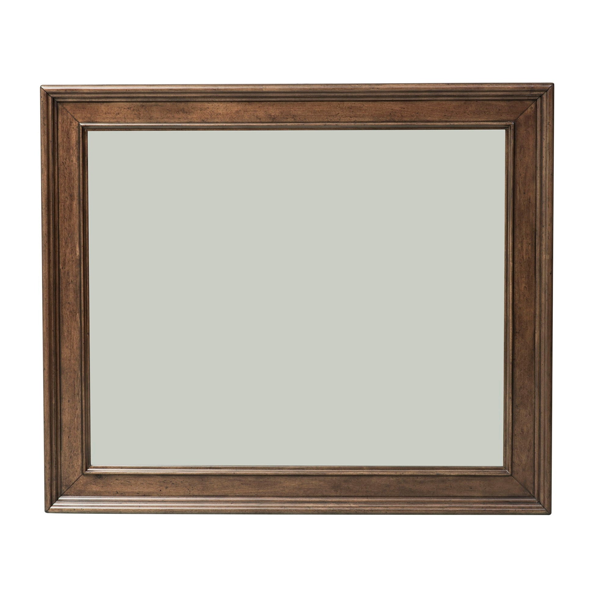 Liberty Furniture Rustic Traditions - Dresser & Mirror - Dark Brown | Meri Furniture
