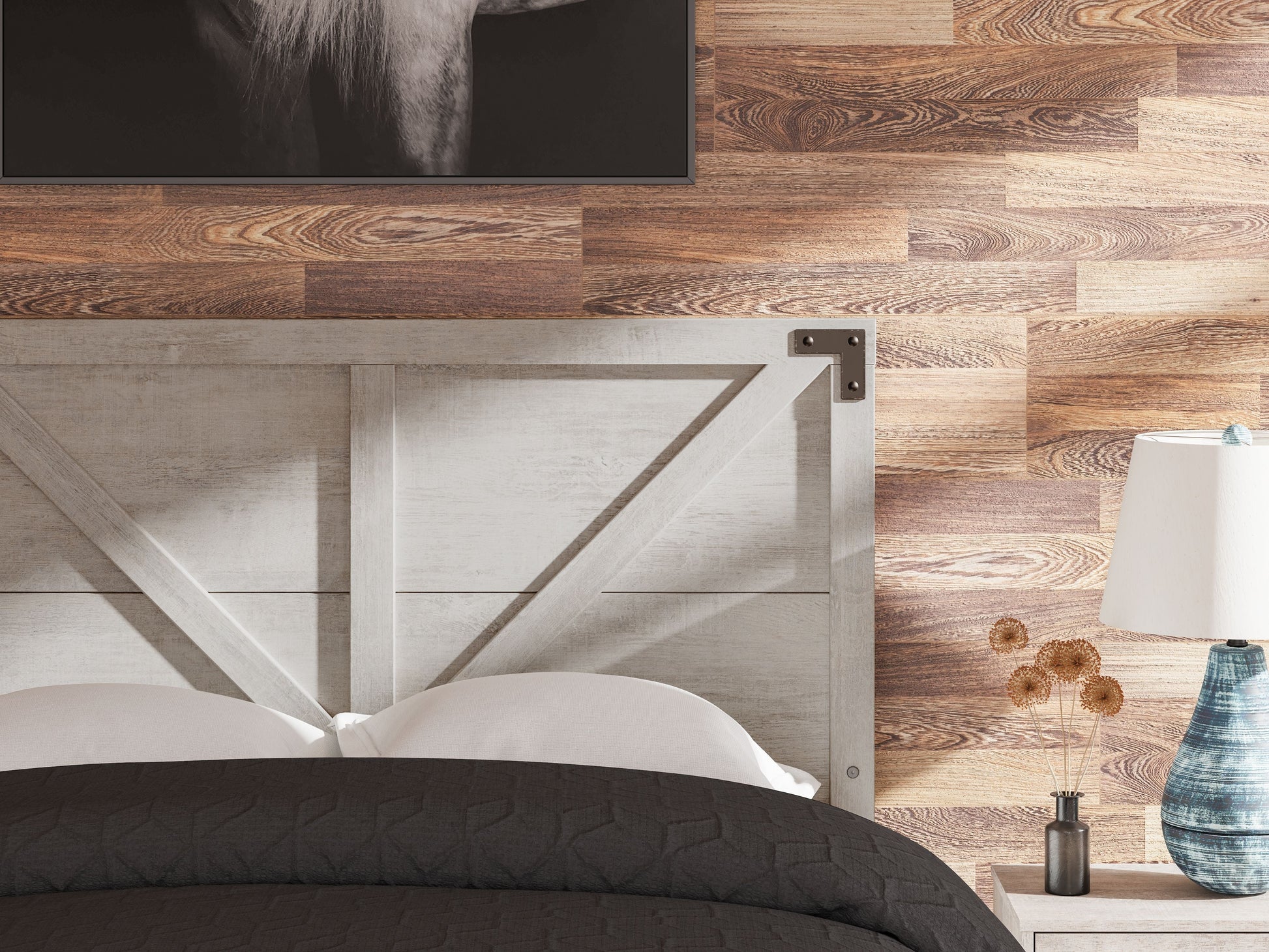 Signature Design by Ashley® Shawburn - Crossbuck Headboard | Meri Furniture
