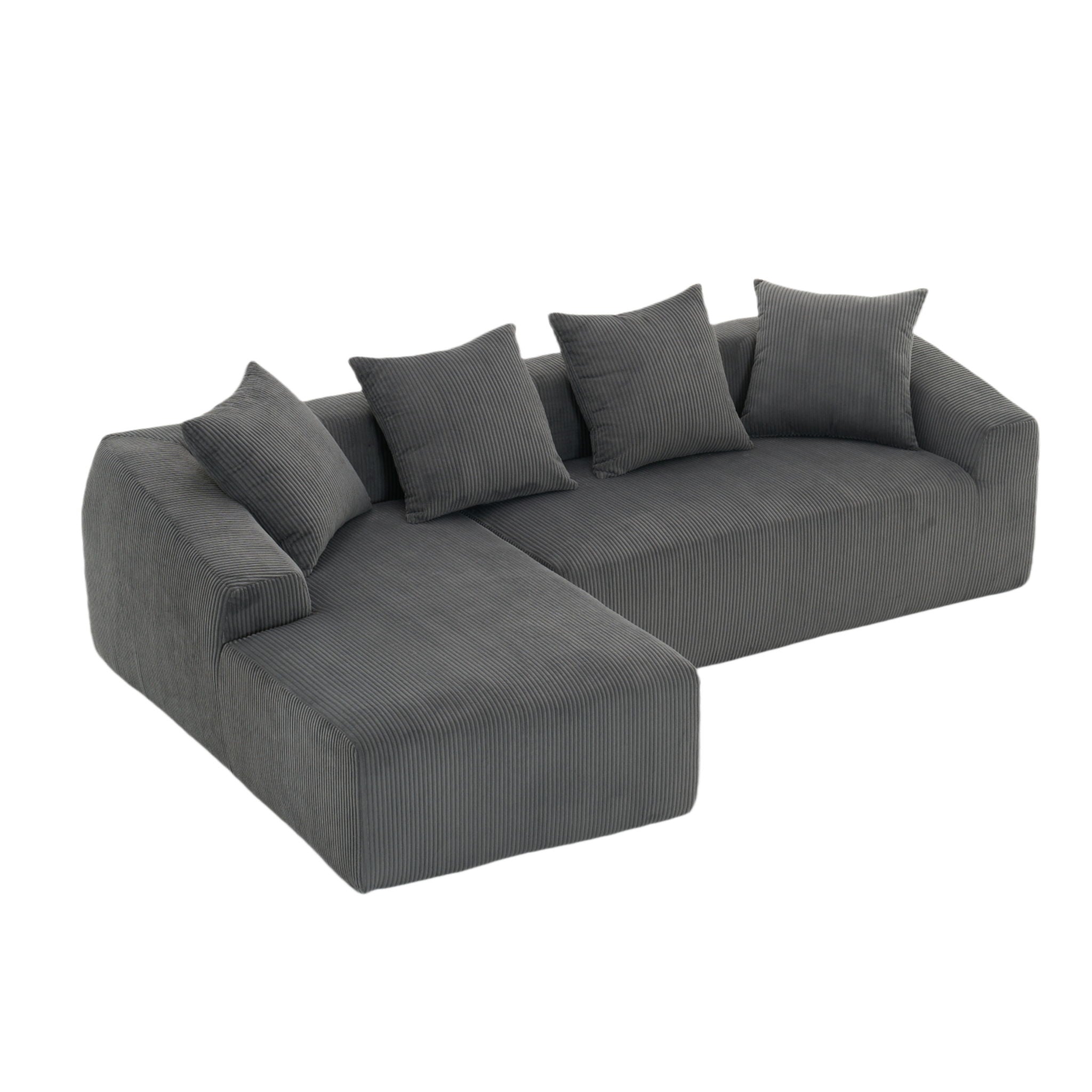 Combined 3 Seater Sofa With 4 Pillows