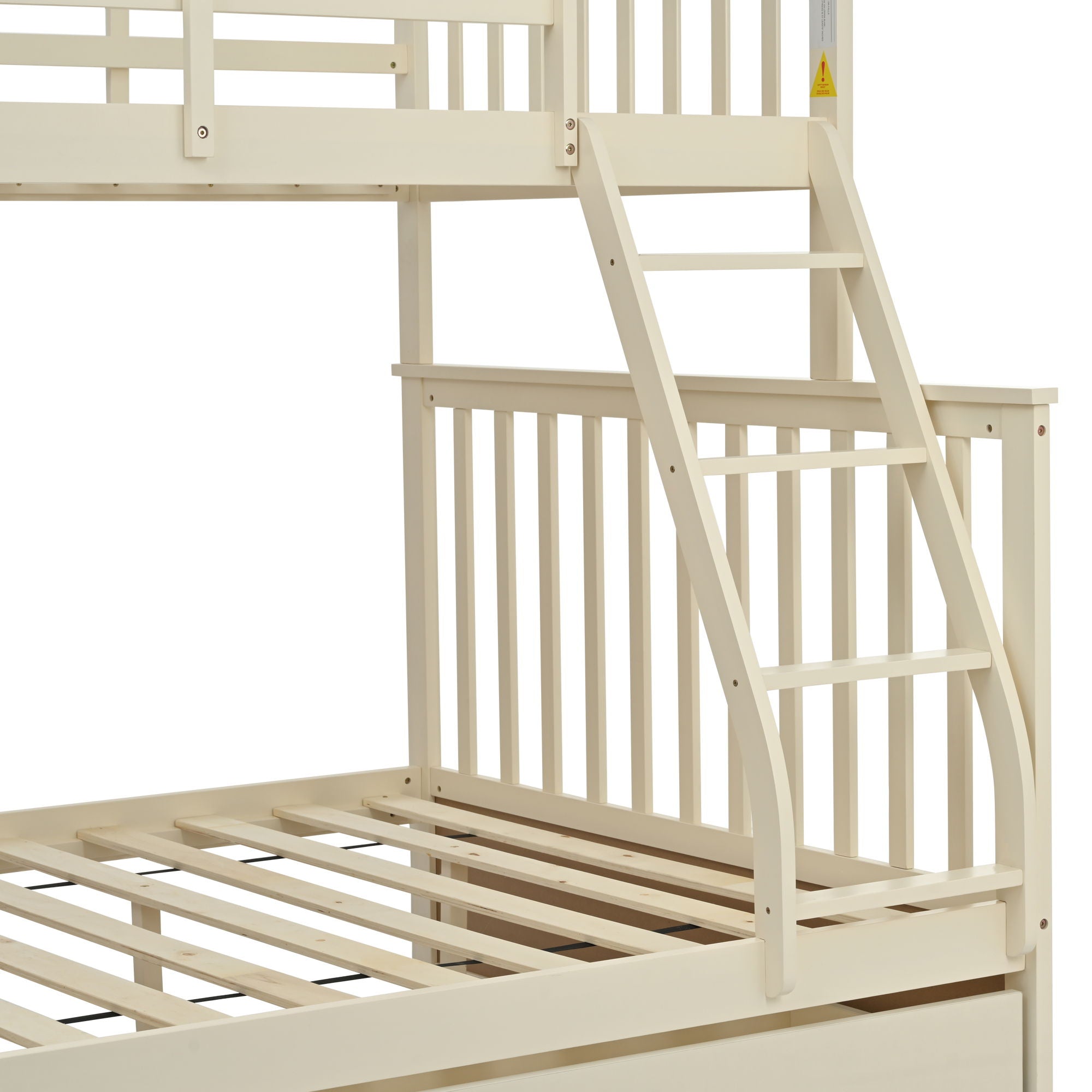 Bunk Bed With Ladder, And Safety Guard Rails