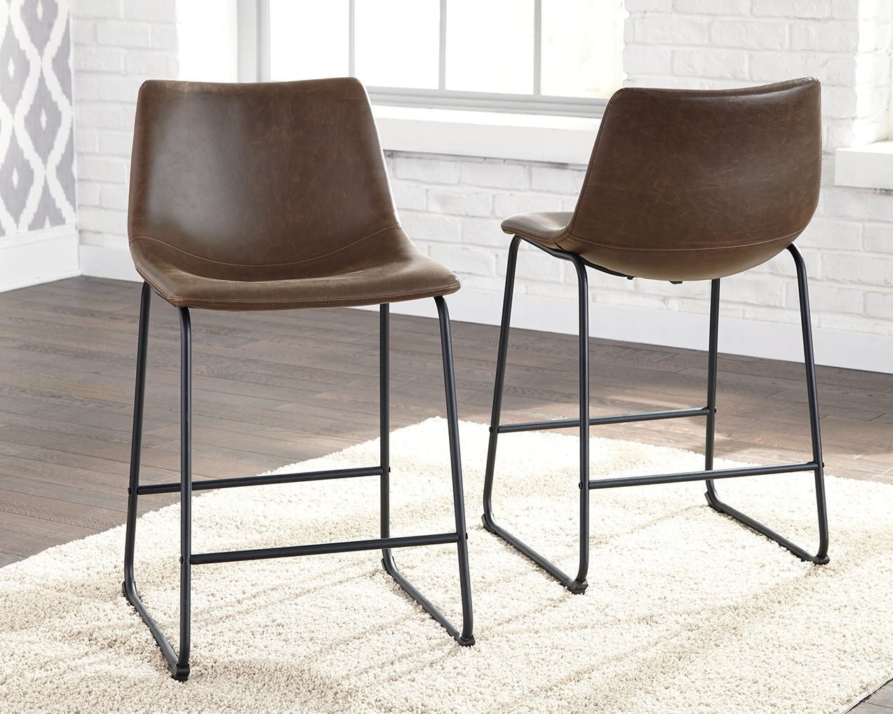 Signature Design by Ashley® Centiar - Upholstered Barstool (Set of 2) | Meri Furniture