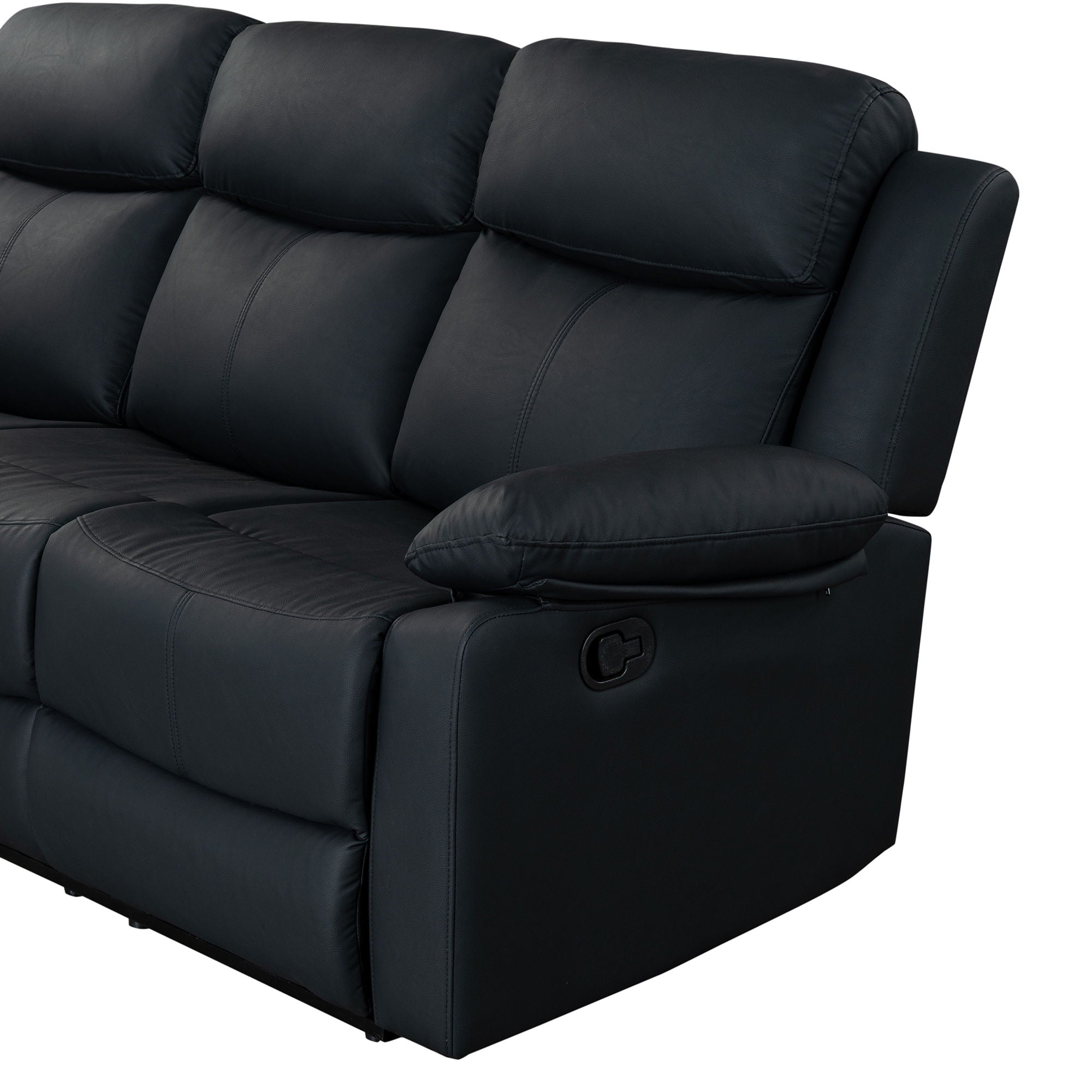 Blanche - Console Reclining Loveseat With LED Lights And Speakers