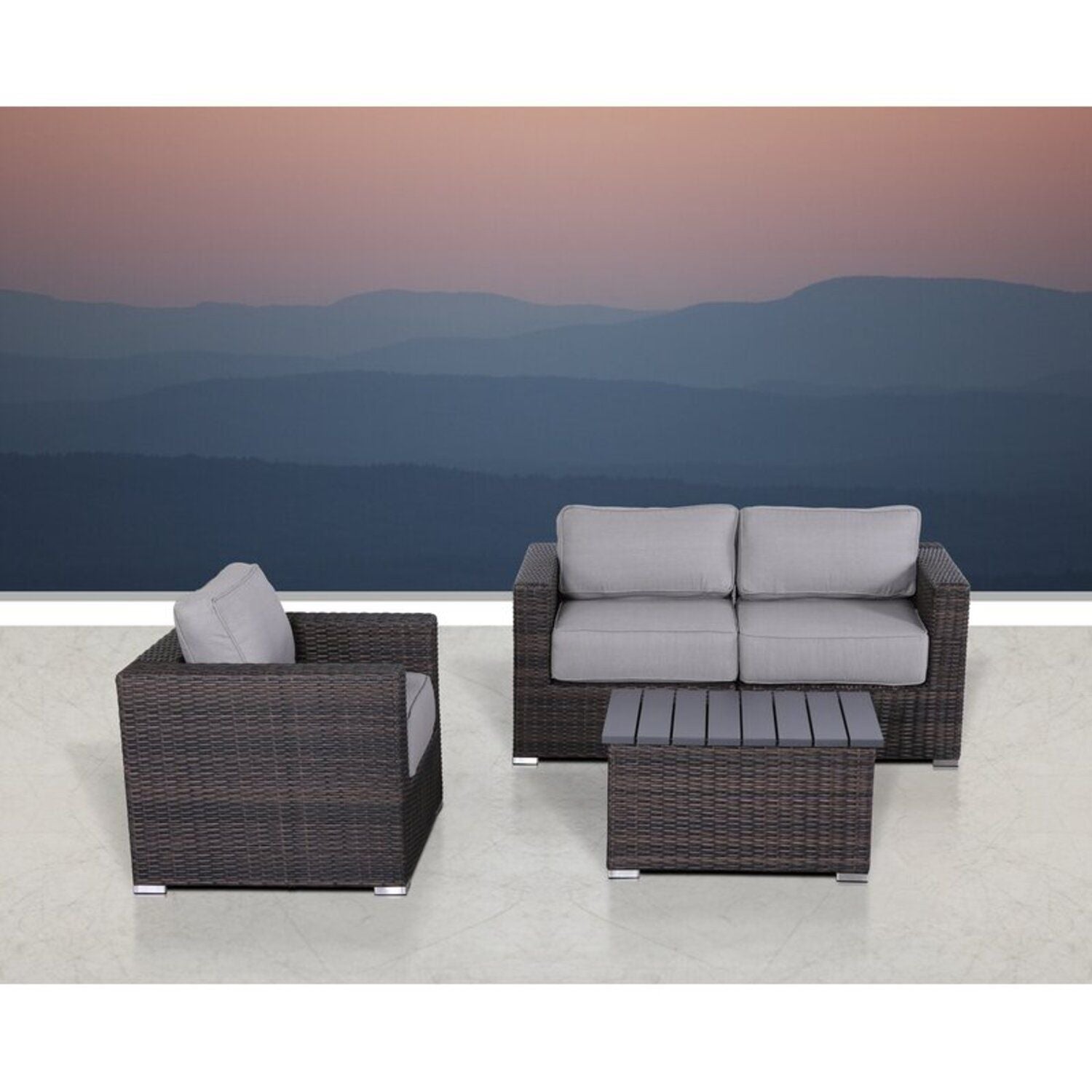 Stylish Sofa Seating Group With Cushions Perfect For Outdoor Gatherings