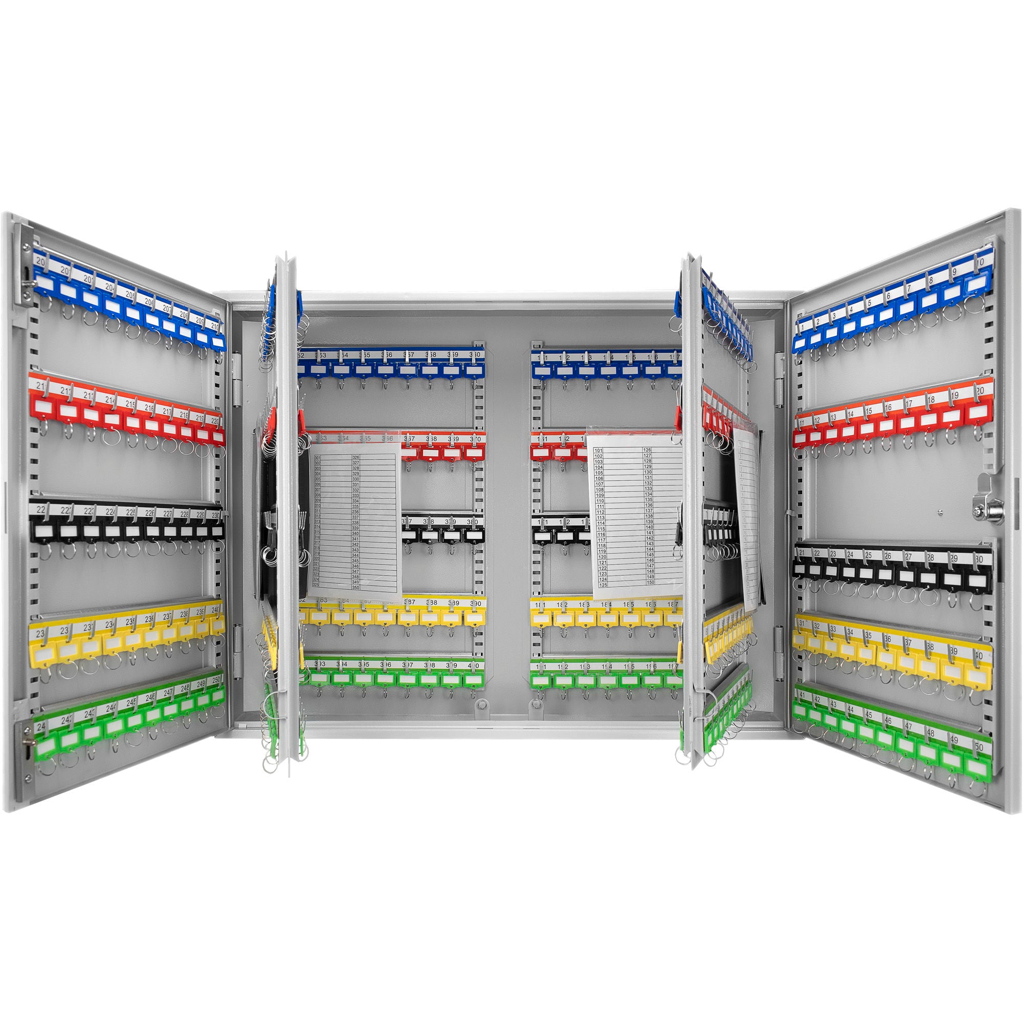 400 Keys Adjustable Key Lock Box With Digital Lock - Gray