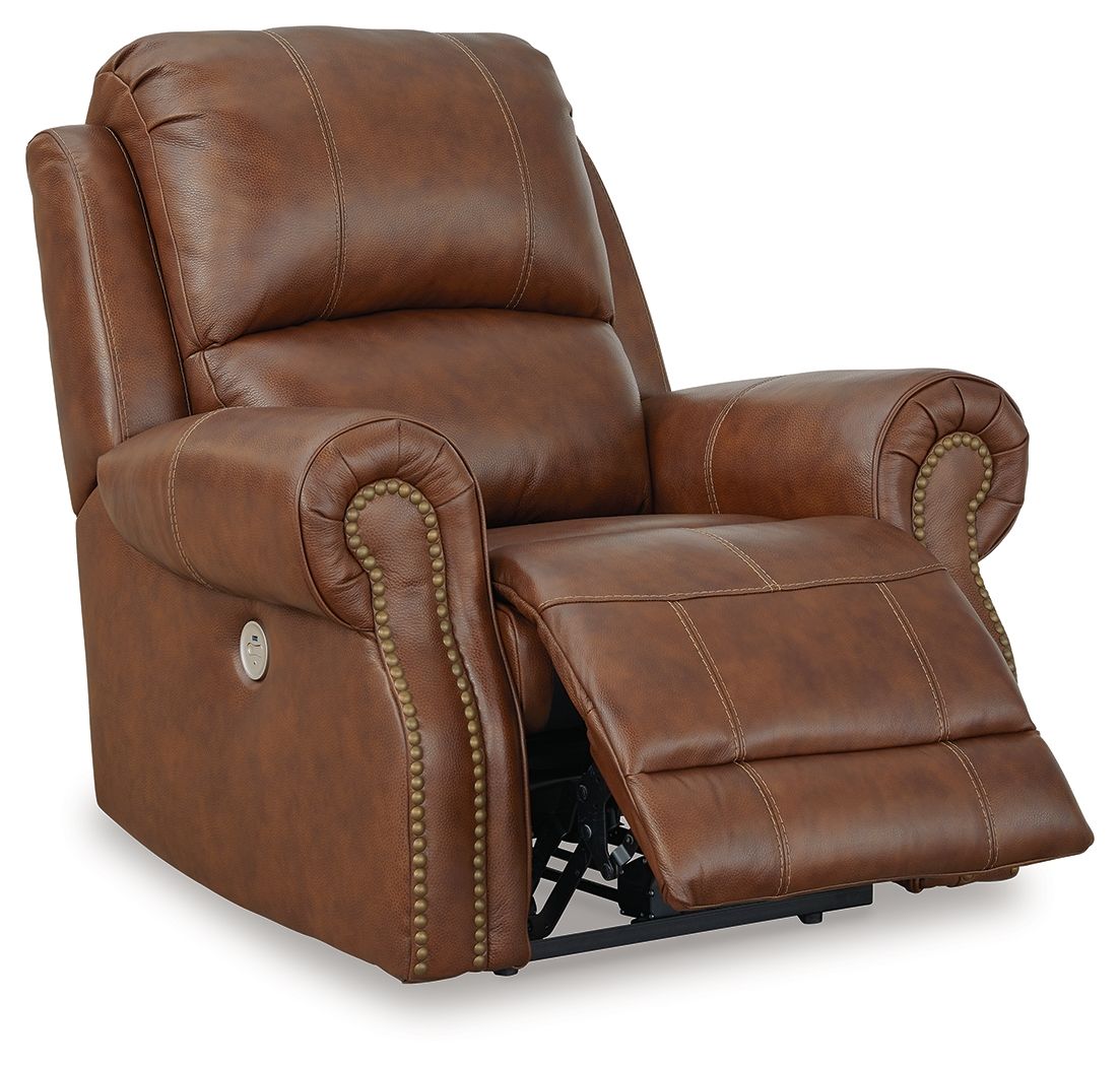 Signature Design by Ashley® Freyeburg - Auburn - Zero Wall Power Recliner | Meri Furniture