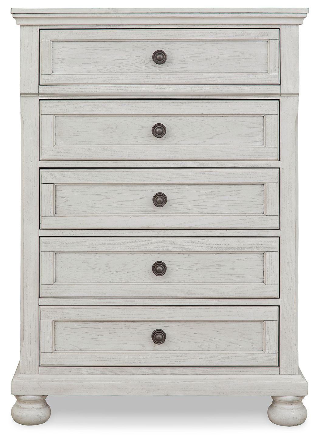 Signature Design by Ashley® Robbinsdale - Antique White - Five Drawer Chest - Youth | Meri Furniture