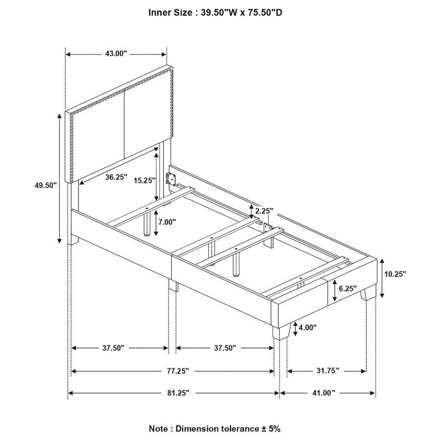 Coaster Fine Furniture Boyd - Upholstered Panel Bed | Meri Furniture