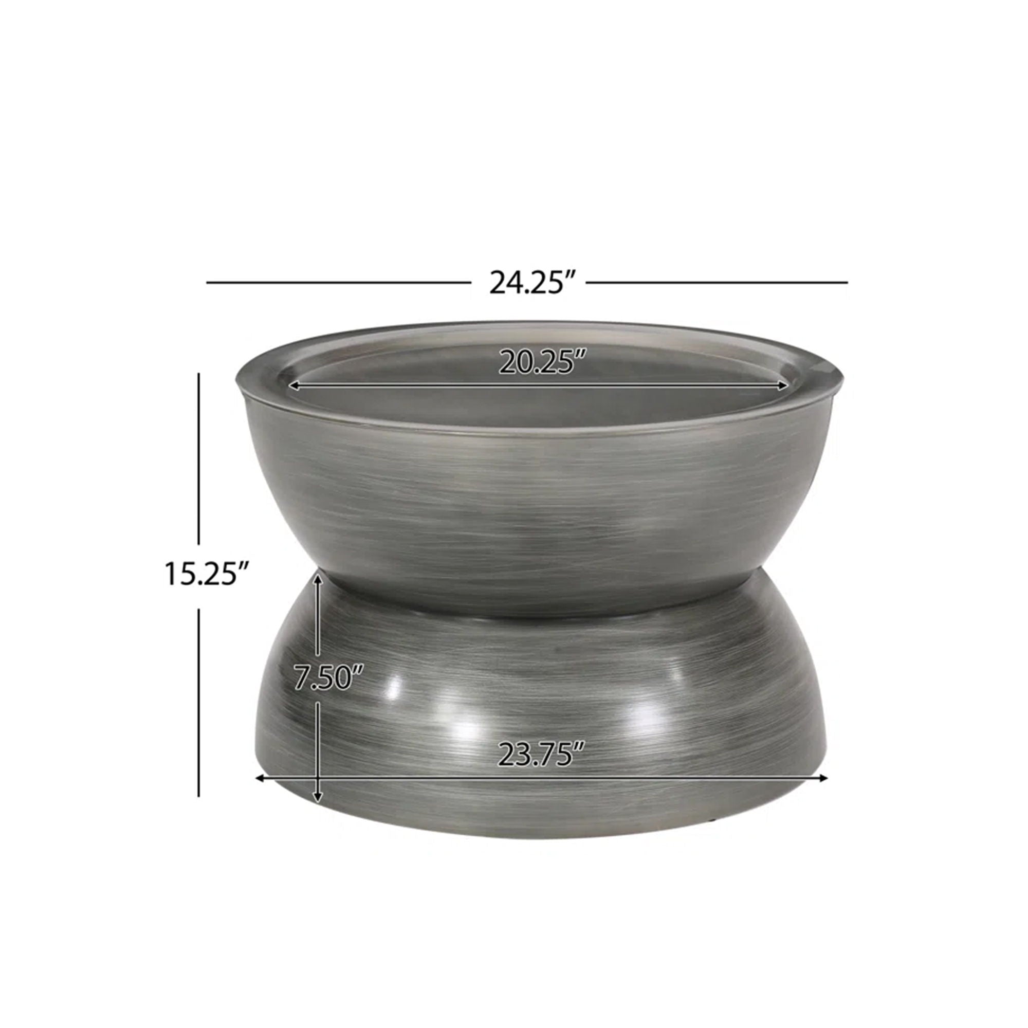 Sparling - Modern Iron Hourglass Coffee Table