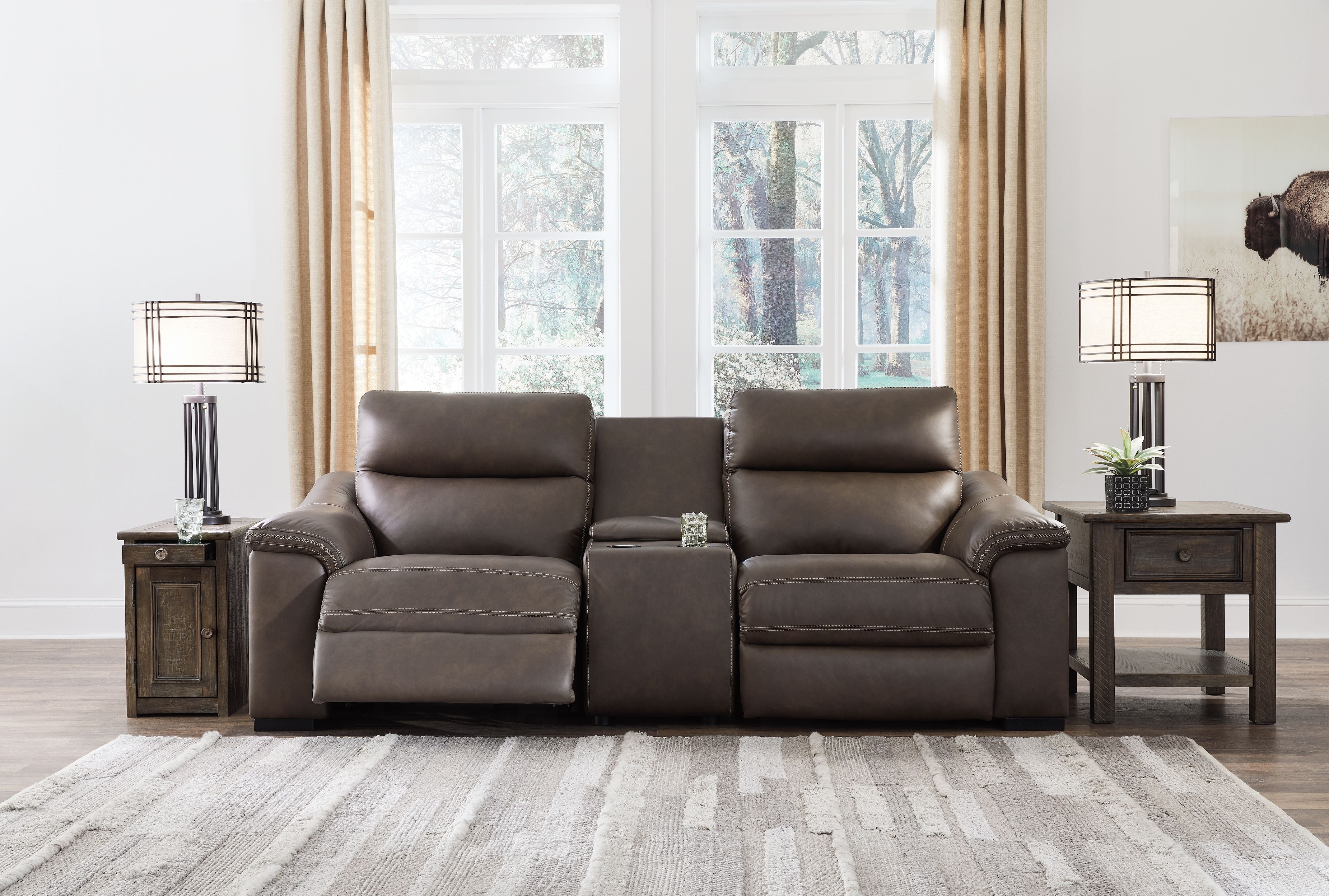 Signature Design by Ashley® Salvatore - Power Reclining Sectional | Meri Furniture