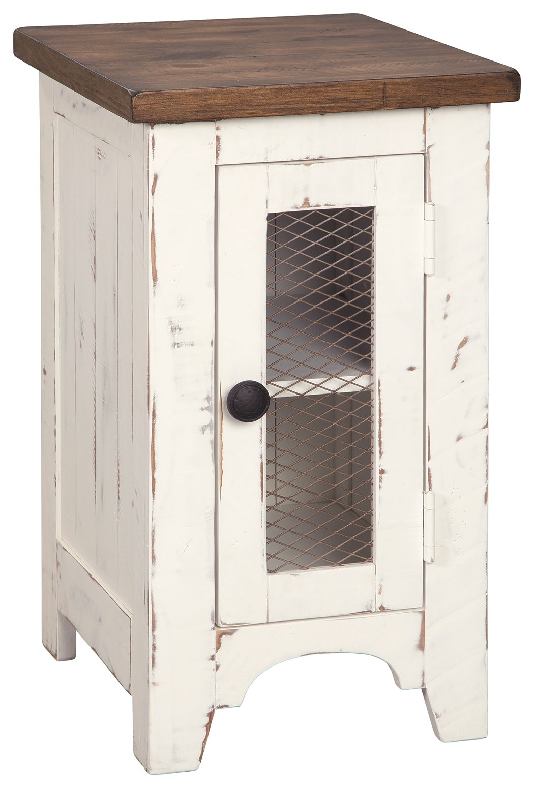 Ashley Furniture Wystfield - White / Brown - Chair Side End Table | Meri Furniture