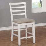 Furniture of America Kiana - Counter Height Side Chair (Set of 2) - White | Meri Furniture