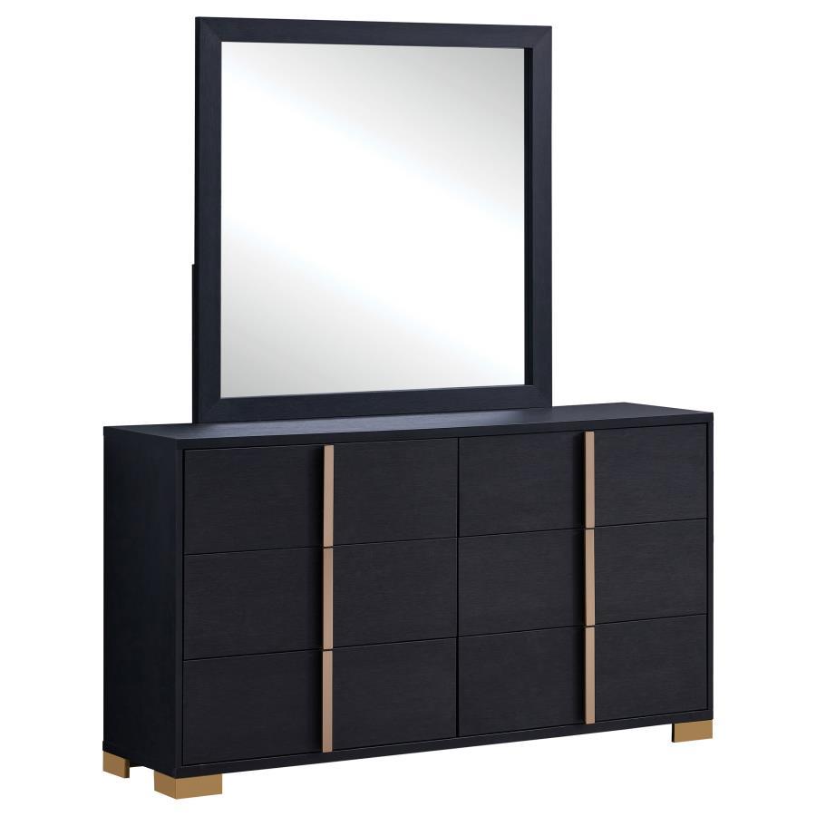 Coaster Fine Furniture Marceline - 6-Drawer Dresser With Mirror | Meri Furniture