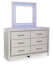 Signature Design by Ashley® Zyniden - Silver - Dresser And Mirror | Meri Furniture