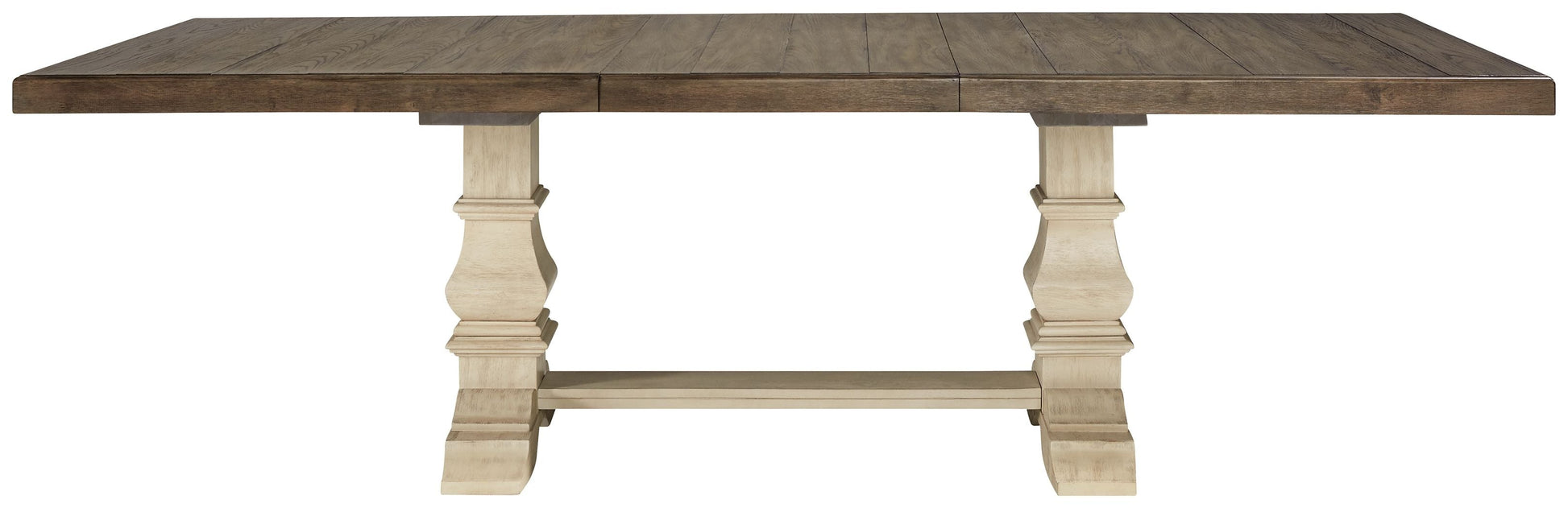 Signature Design by Ashley® Bolanburg - Brown / Beige - Extension Dining Table | Meri Furniture
