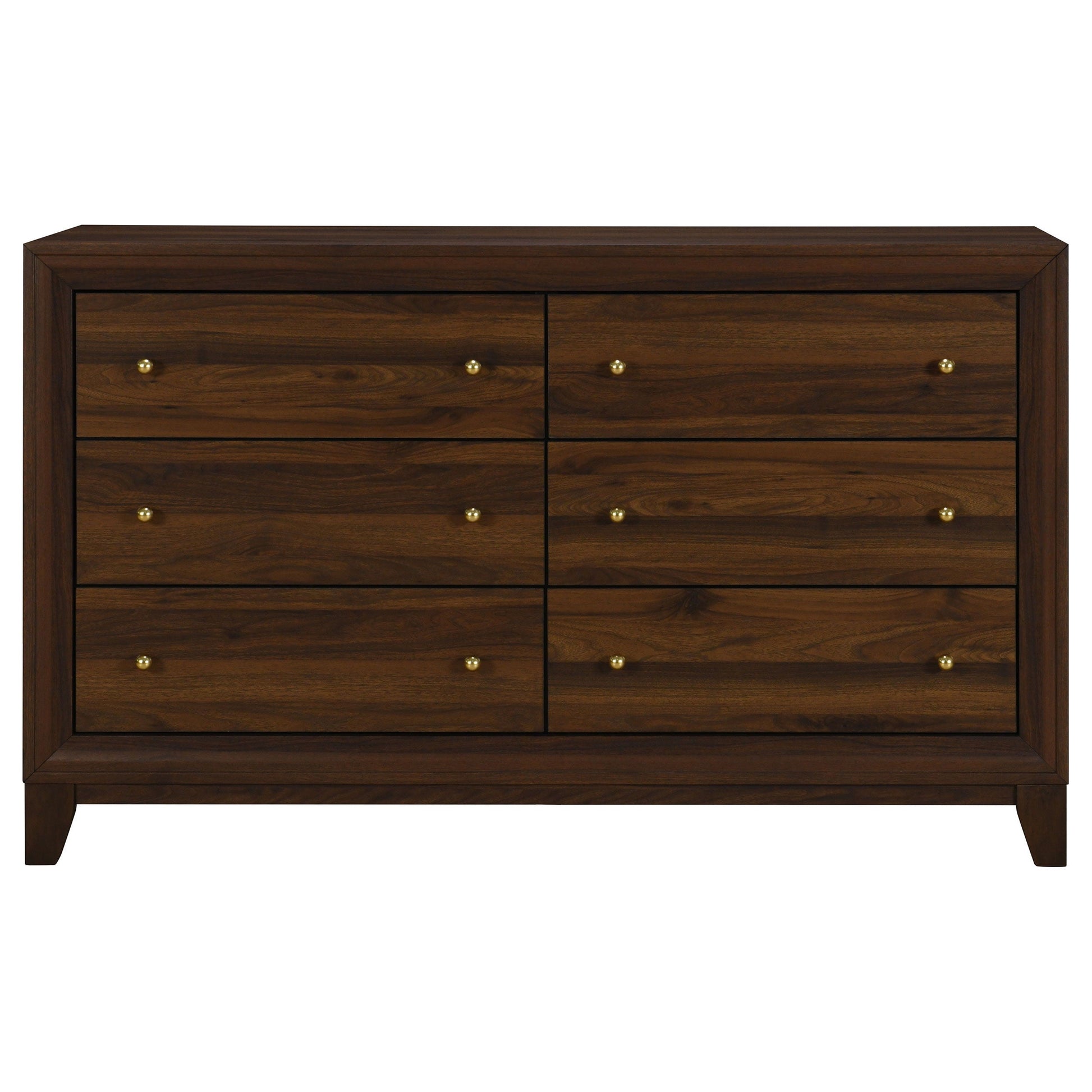 Coaster Fine Furniture Welsley - 6-Drawer Dresser Cabinet - Walnut | Meri Furniture
