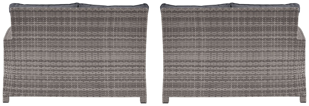 Salem - Gray - Raf / Laf Loveseat W/Cush (Set of 2)