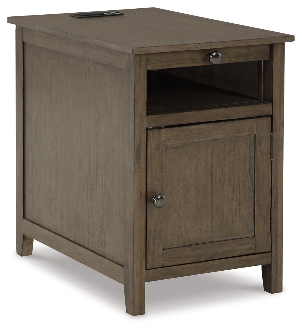 Signature Design by Ashley® Treytown - Grayish Brown - Chair Side End Table | Meri Furniture