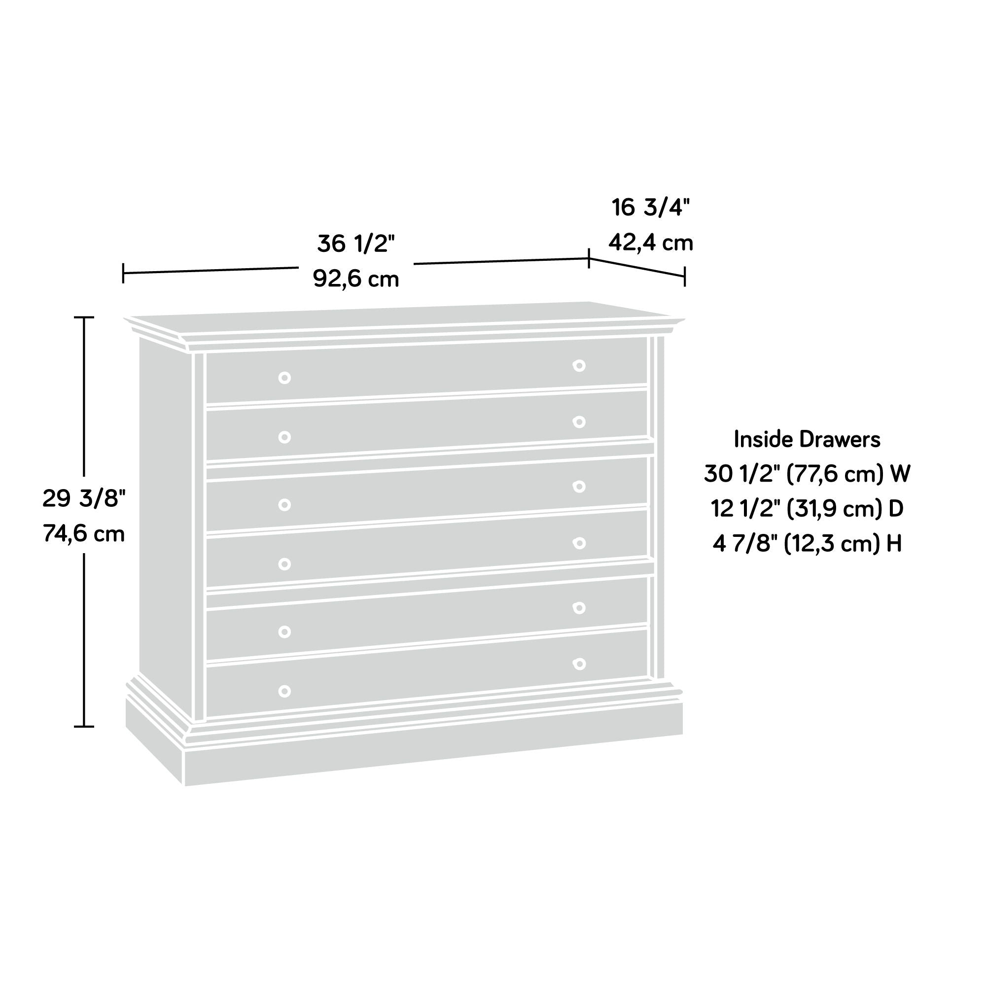 3-Drawer Bedroom Chest in Sindoori Mango