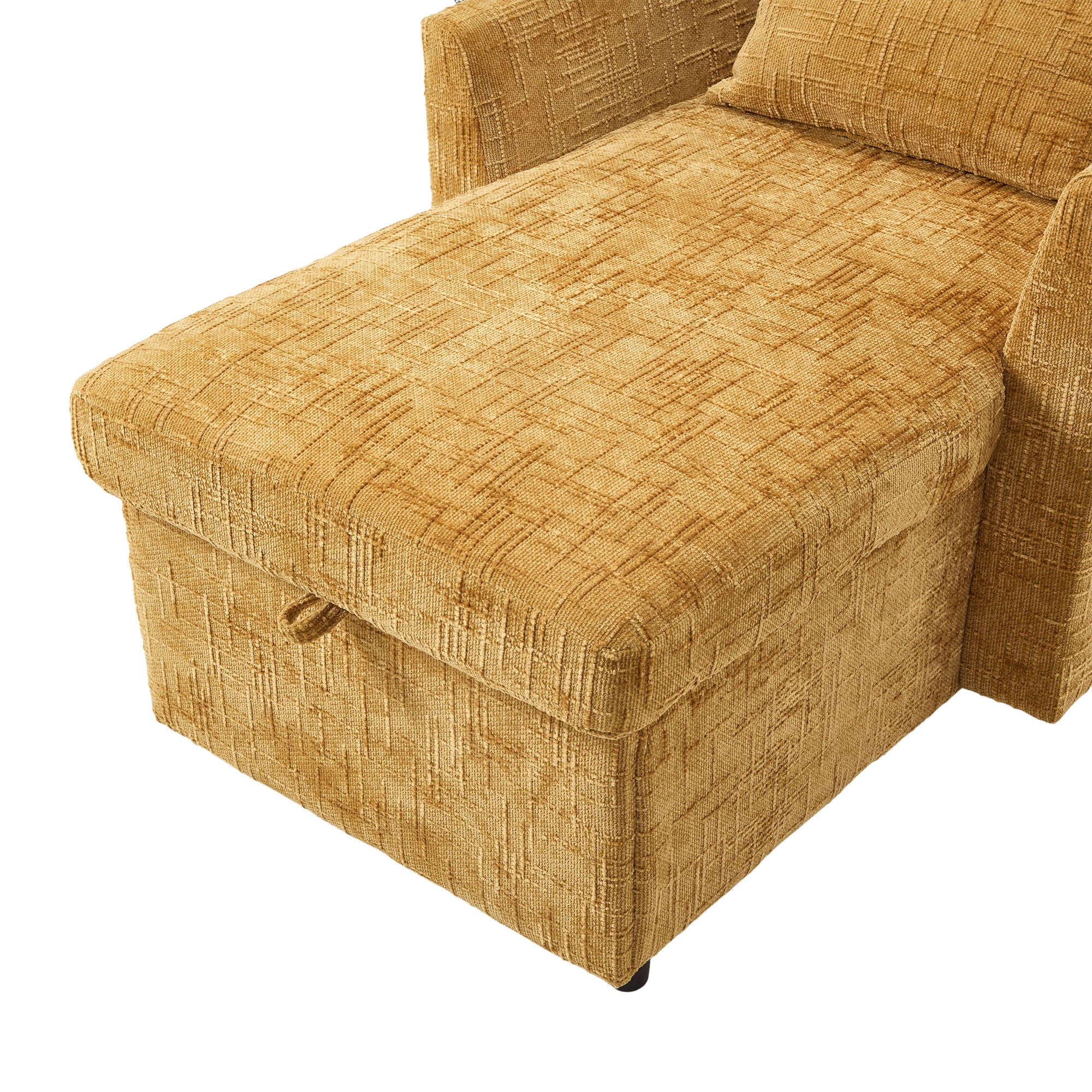 Multifunctional Chenille Recliner Sofa With Storage And Phone Bracket