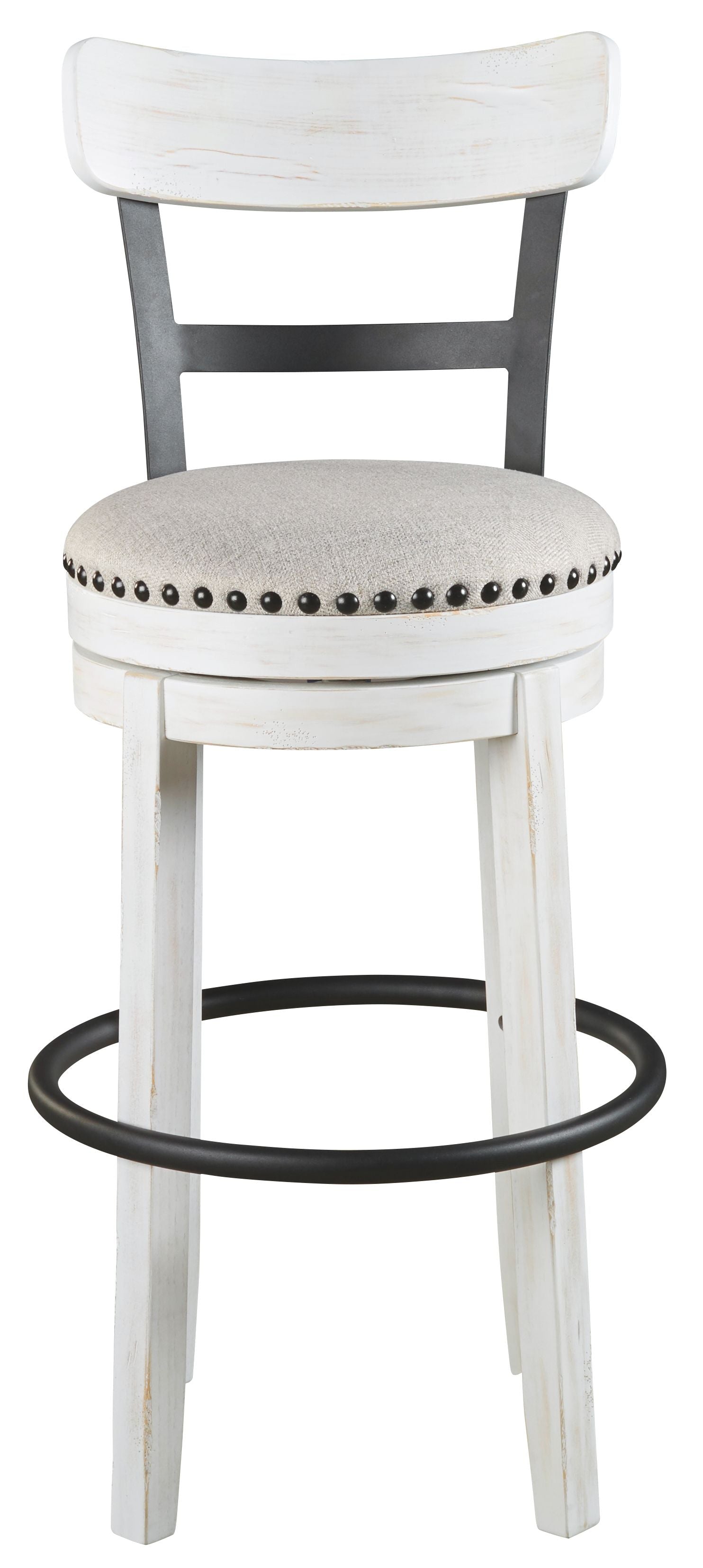 Signature Design by Ashley® Valebeck - Tall Upholstered Swivel Barstool | Meri Furniture
