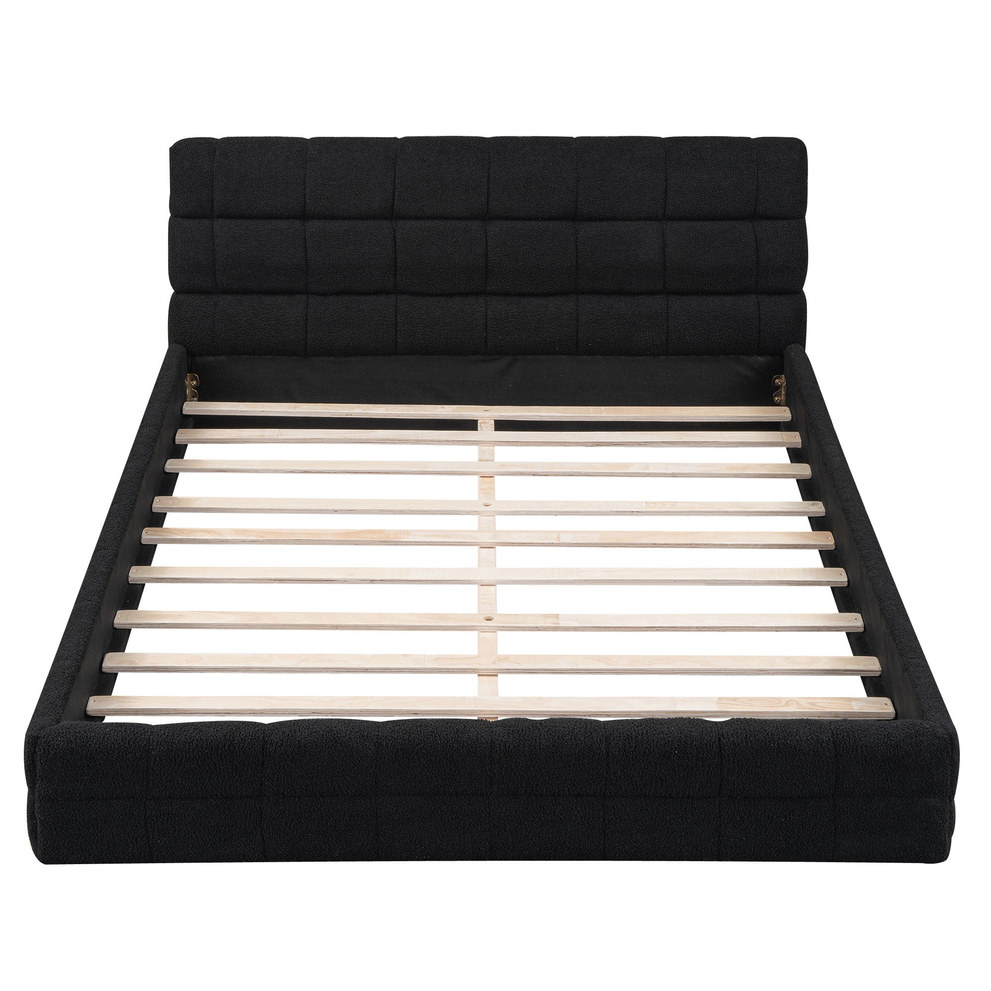 Upholstered Platform Bed With Headboard