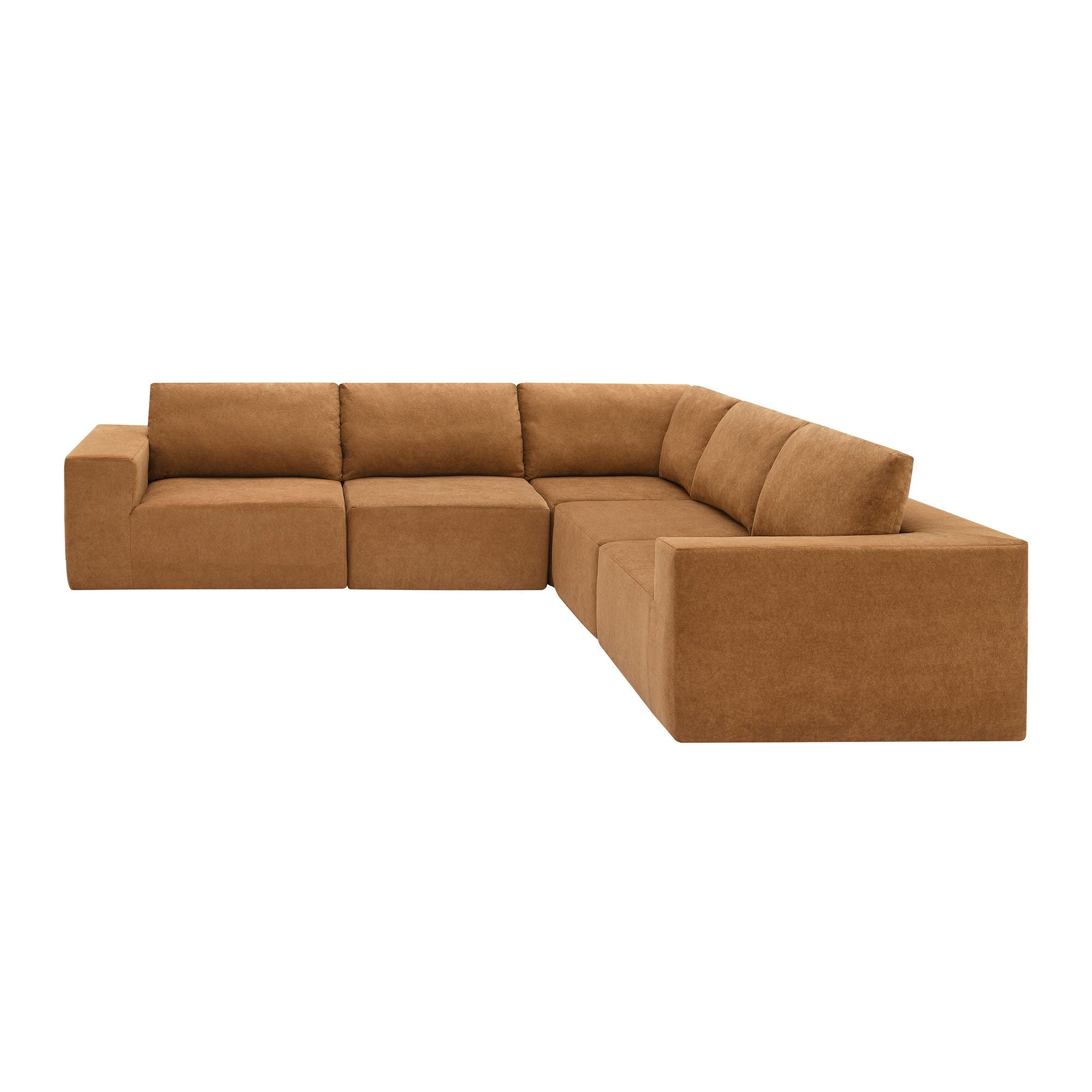 Modular Sectional With Wide Seat Free Combination L Shaped Couch Set Cloud Upholstered Minimalist Boneless Sofa